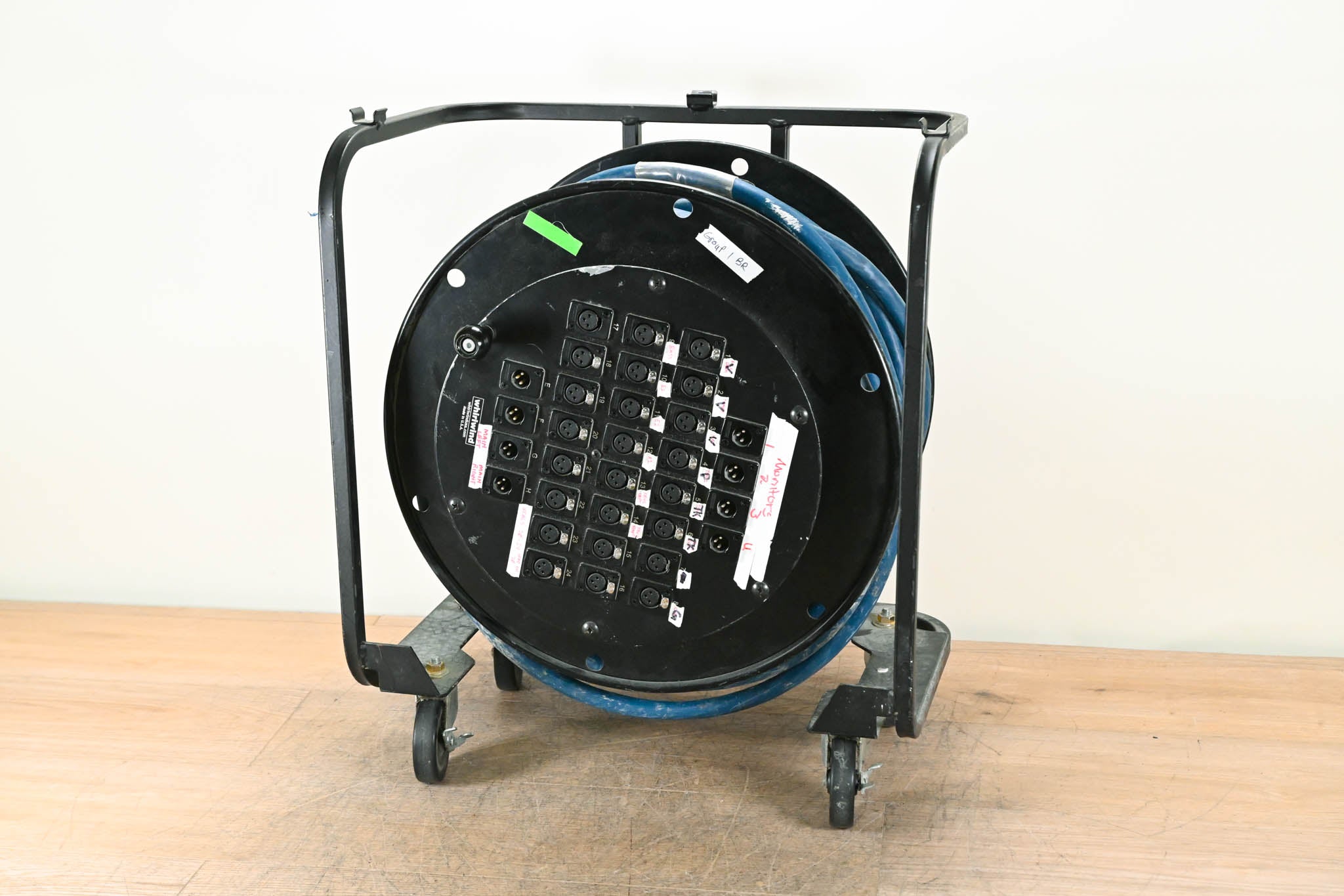 Whirlwind 24x8 Reel Snake with W3IRP Connector - 150 ft