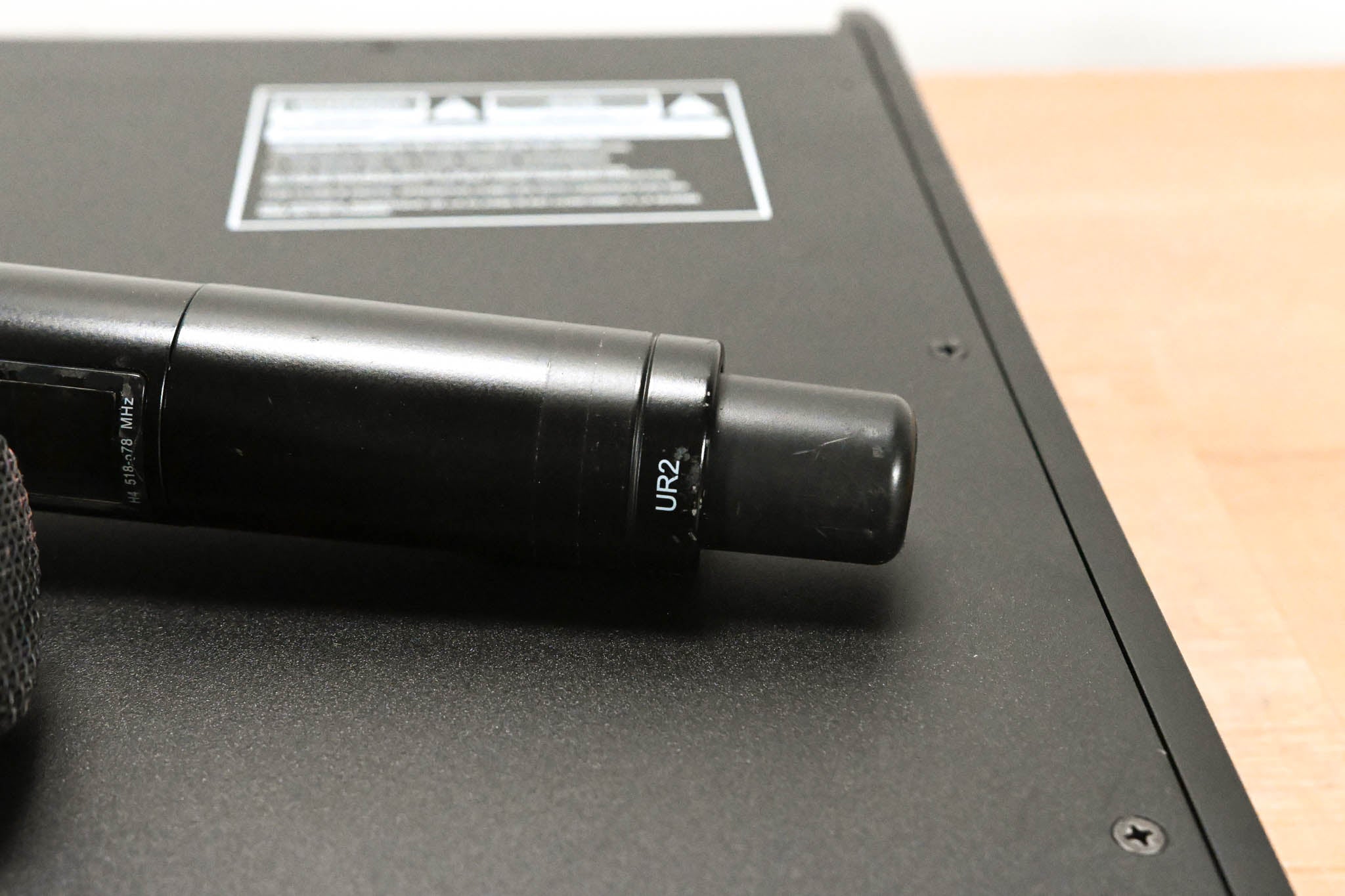 Shure UR4D Wireless Receiver w/ two UR2/SM87A Handheld Transmitters - H4