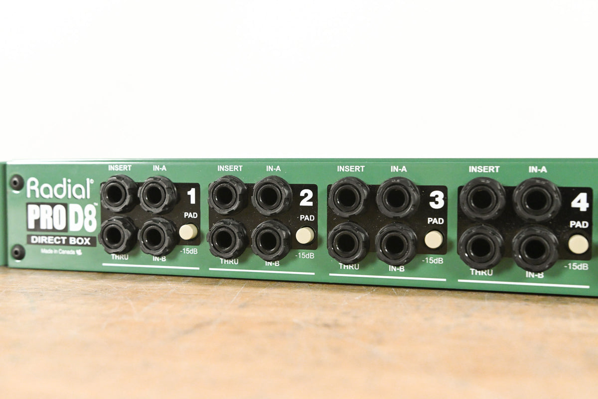 Radial Engineering ProD8 8-Channel Passive Instrument Direct Box