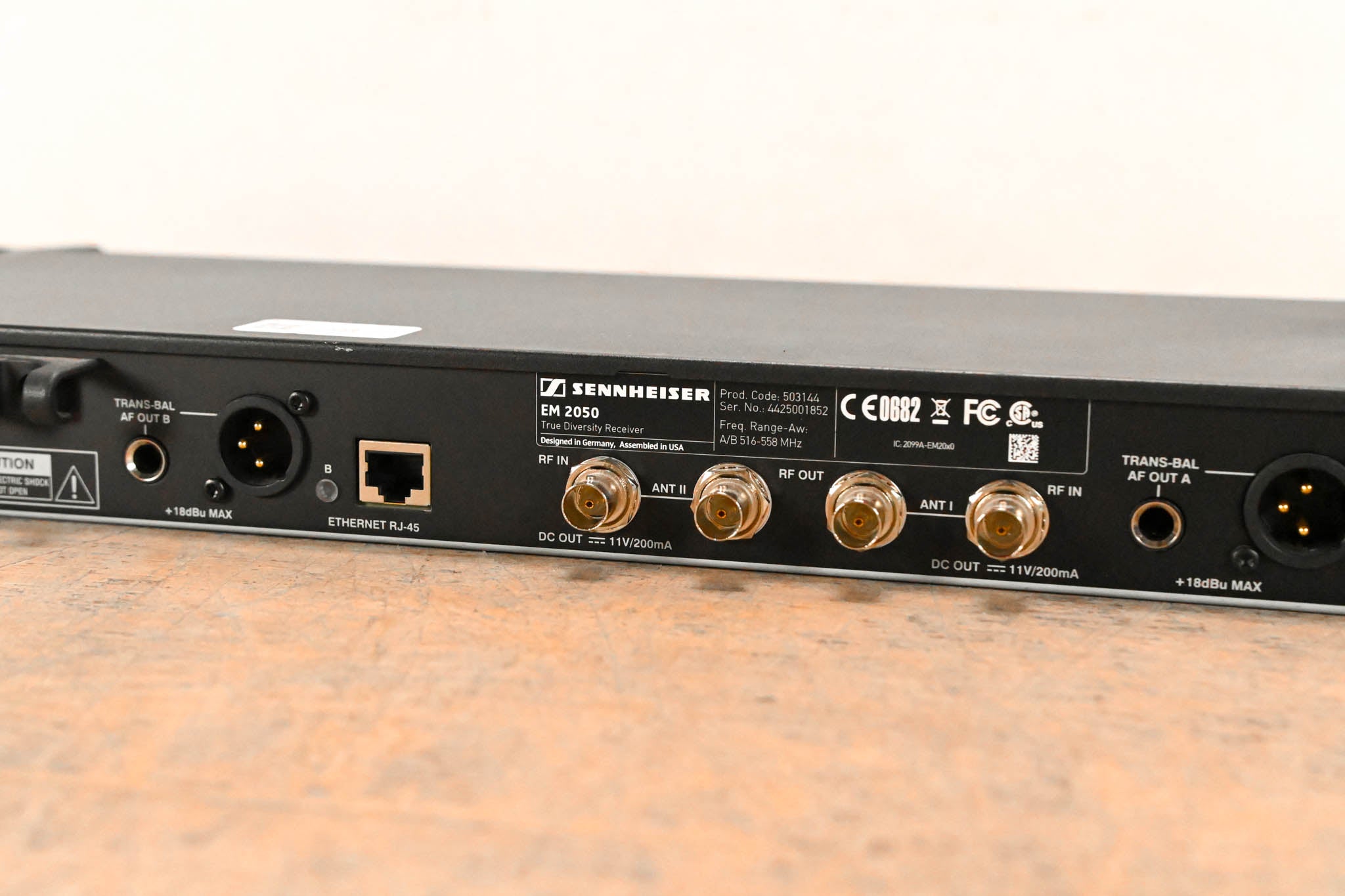 Sennheiser EM 2050 Dual-Channel Wireless Receiver Aw Range: 516-558 MHz