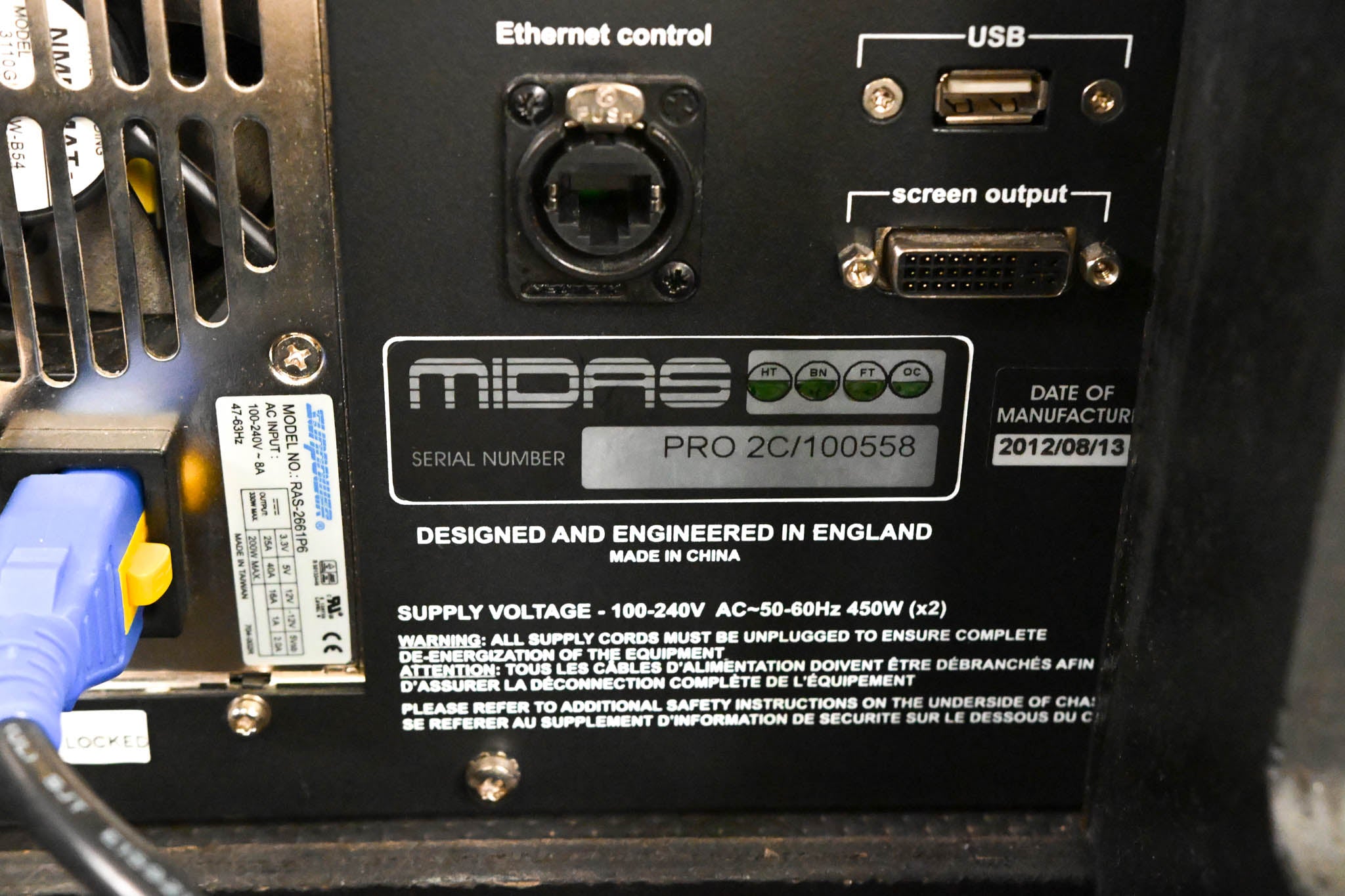 Midas PRO2C Live Digital Audio Mixing Console with Road Case