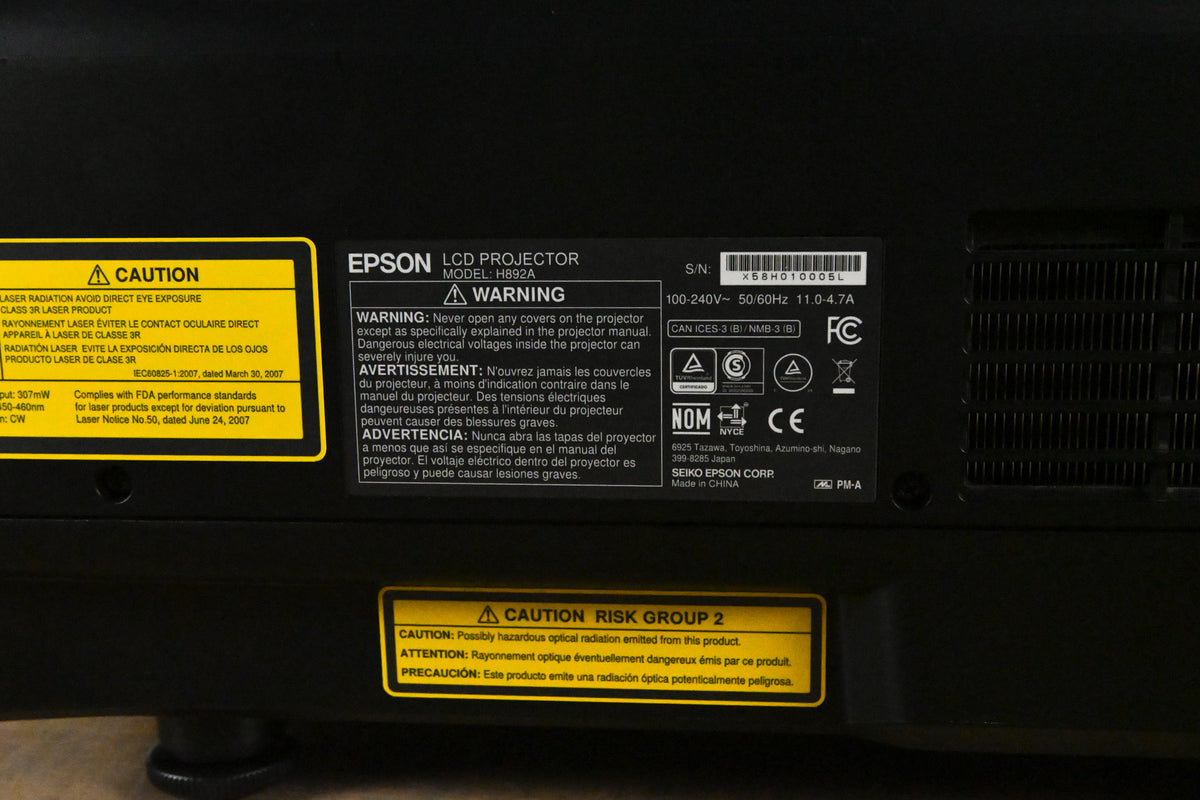 Epson Pro L1755U 15,000-Lumen Laser WUXGA 3LCD Projector w/ Lens