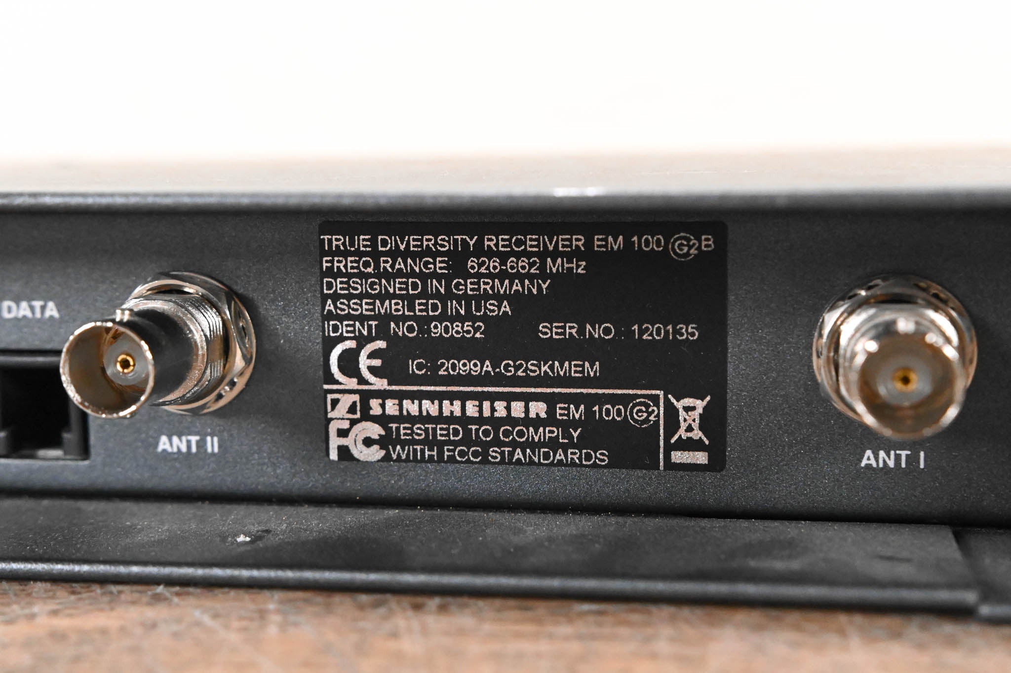 Sennheiser EM 100 G2 Wireless Receiver - B Range: 626-662 MHz