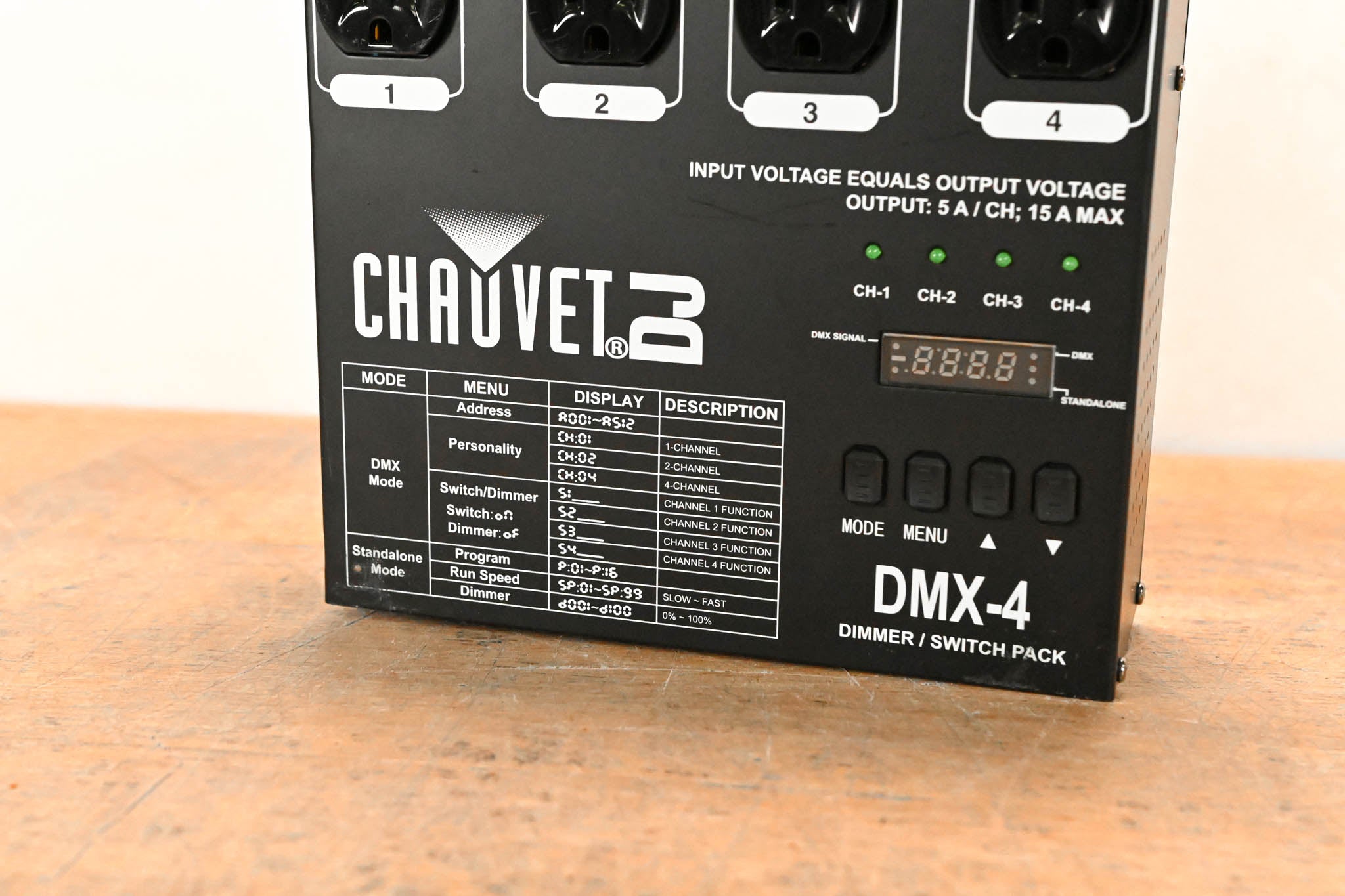 Chauvet DMX-4 4-Channel DMX Dimmer/Relay Pack
