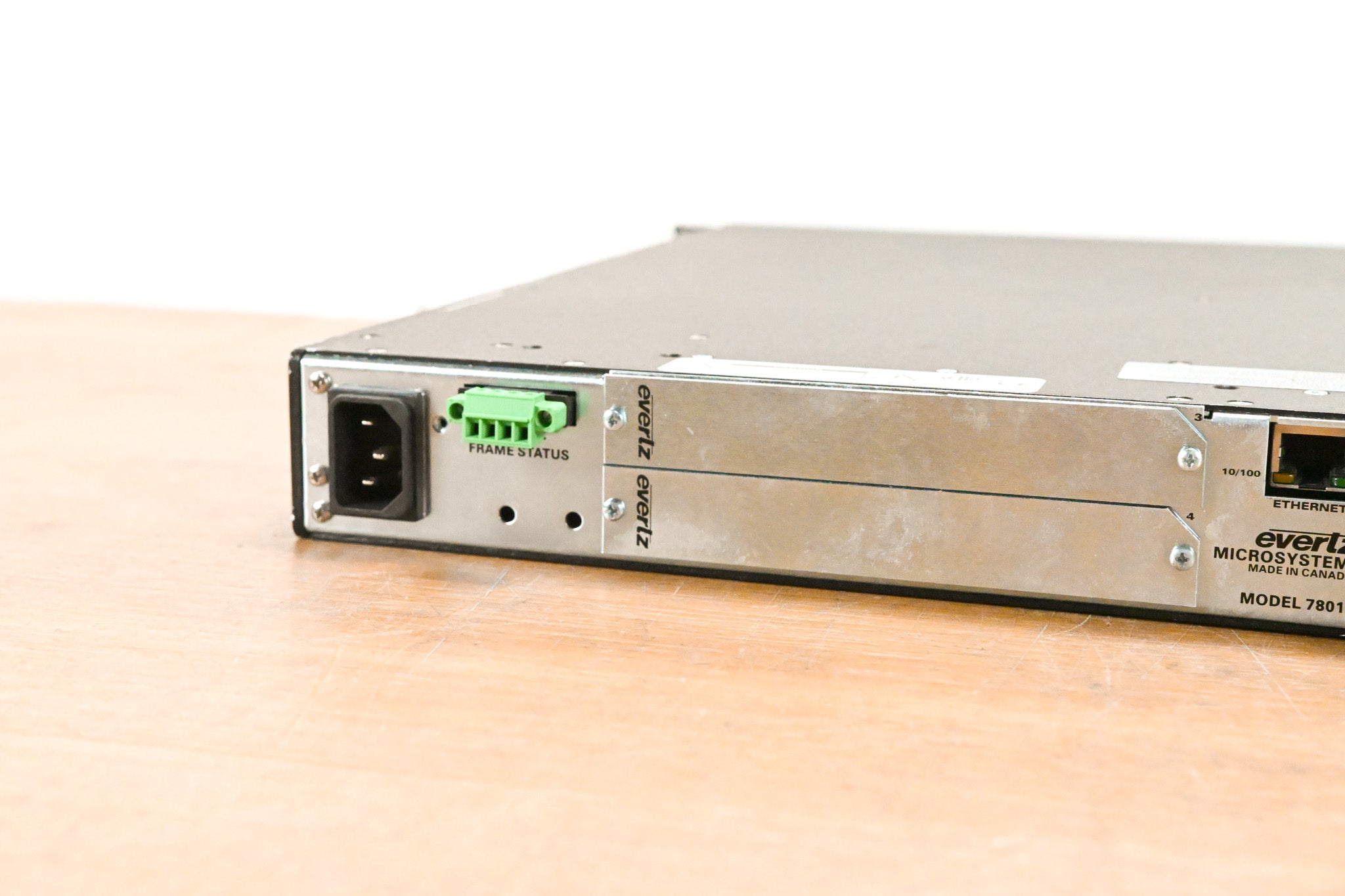 Evertz 7801FR 1RU Rack-Mountable Multiframe with Cards