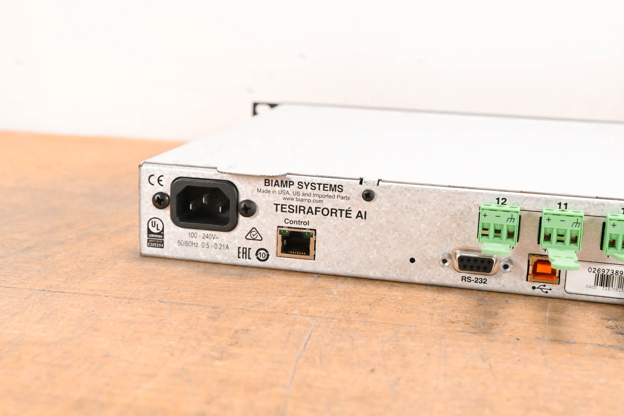 Biamp TesiraFORTÉ AI Digital Audio Processor