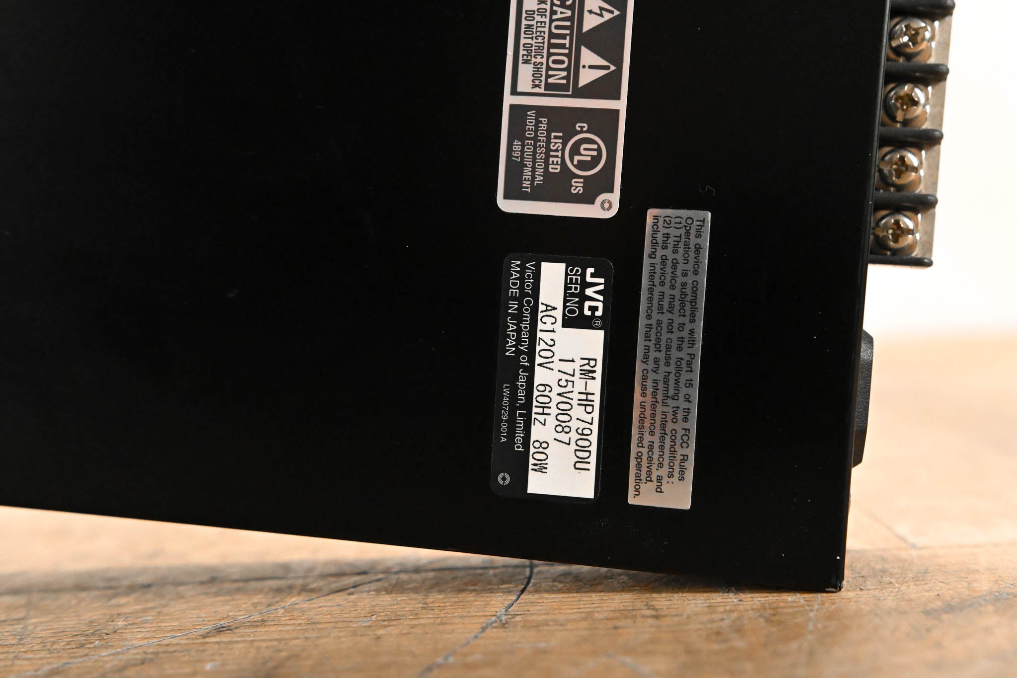 JVC RM-HP790DU Camera Control Unit