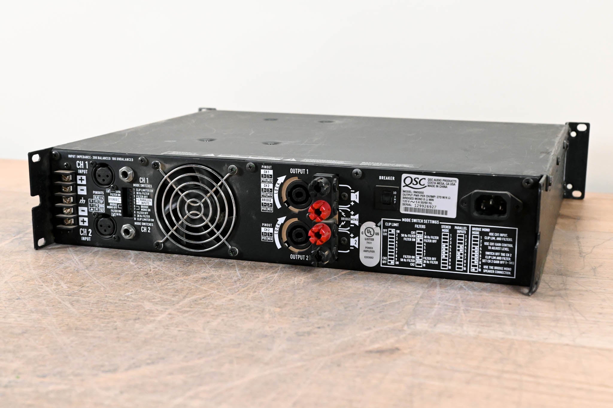 QSC RMX850 2-Channel Power Amplifier