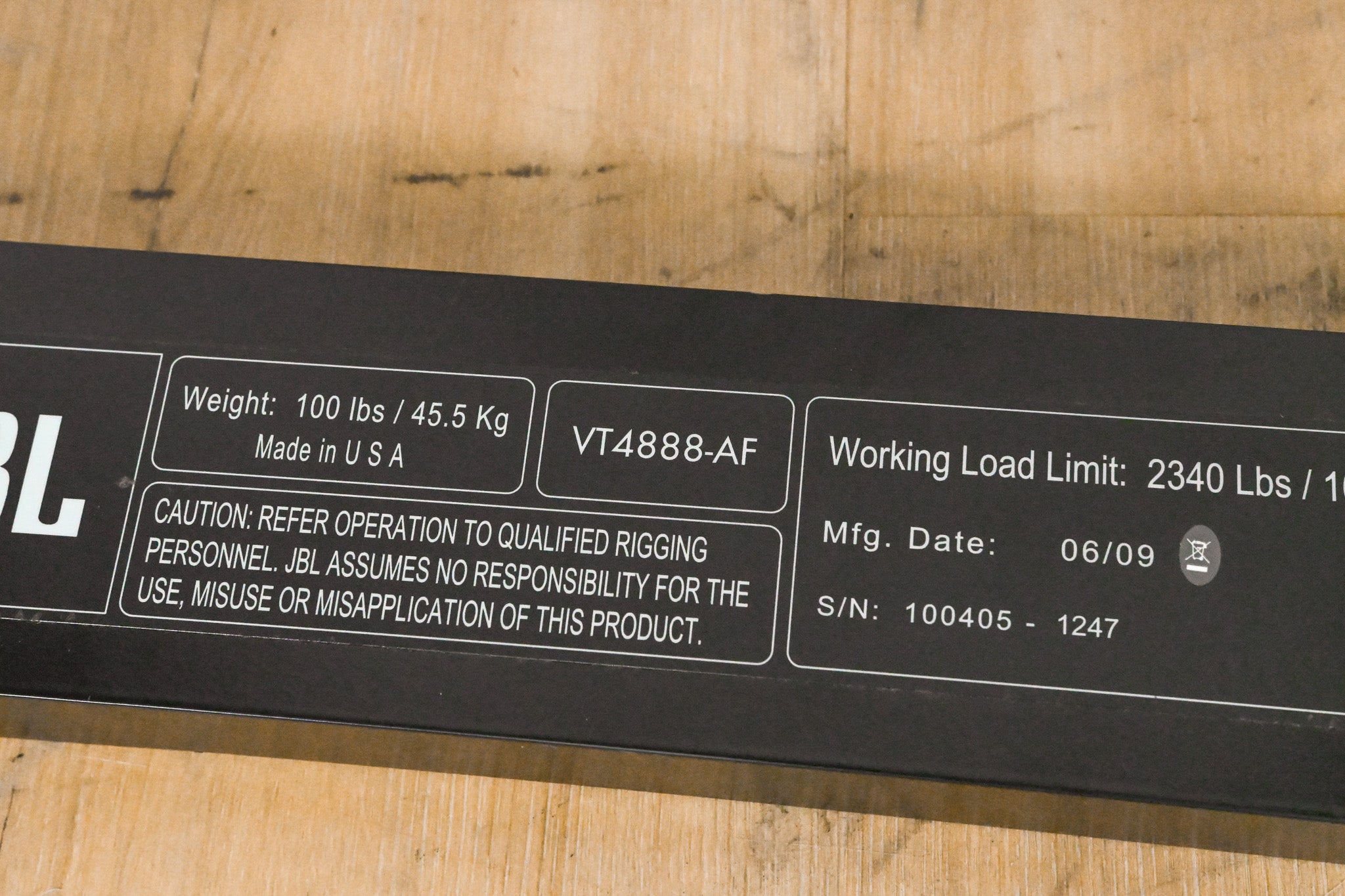 JBL VT4888-AF Array Frame for VT Systems