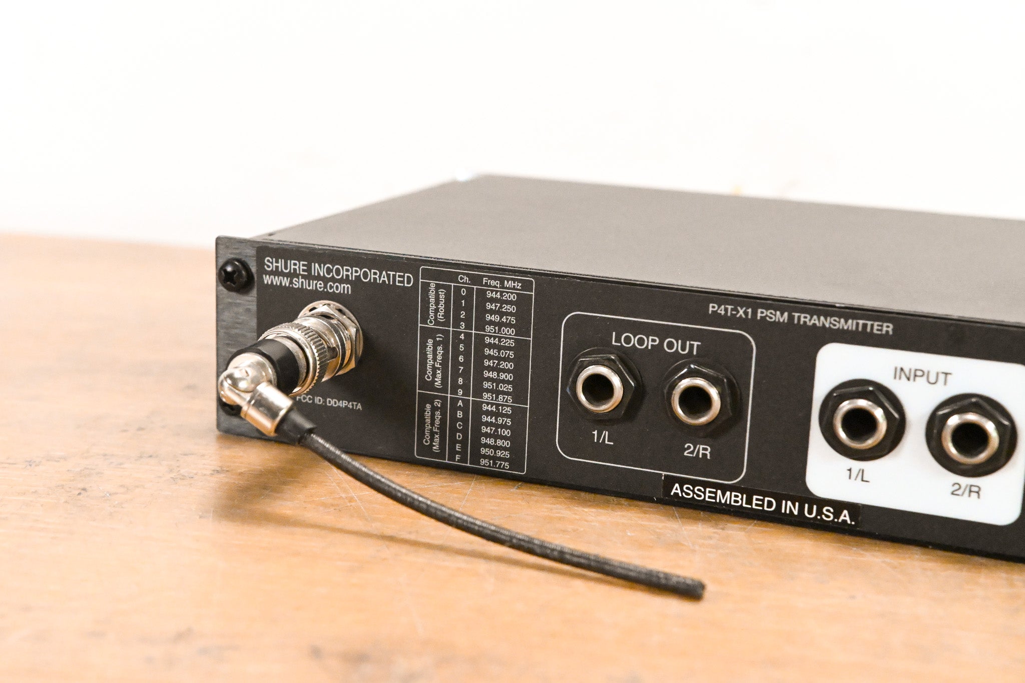 Shure P4T-X1 Wireless Transmitter for PSM 400 - X1 Band NO POWER SUPPLY