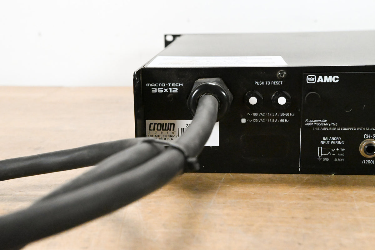 Crown Macro-Tech 36x12 2-Channel Power Amplifier
