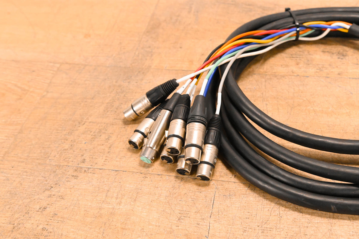 Unbranded DB25 Male to (8x)XLRF Cable - 12ft