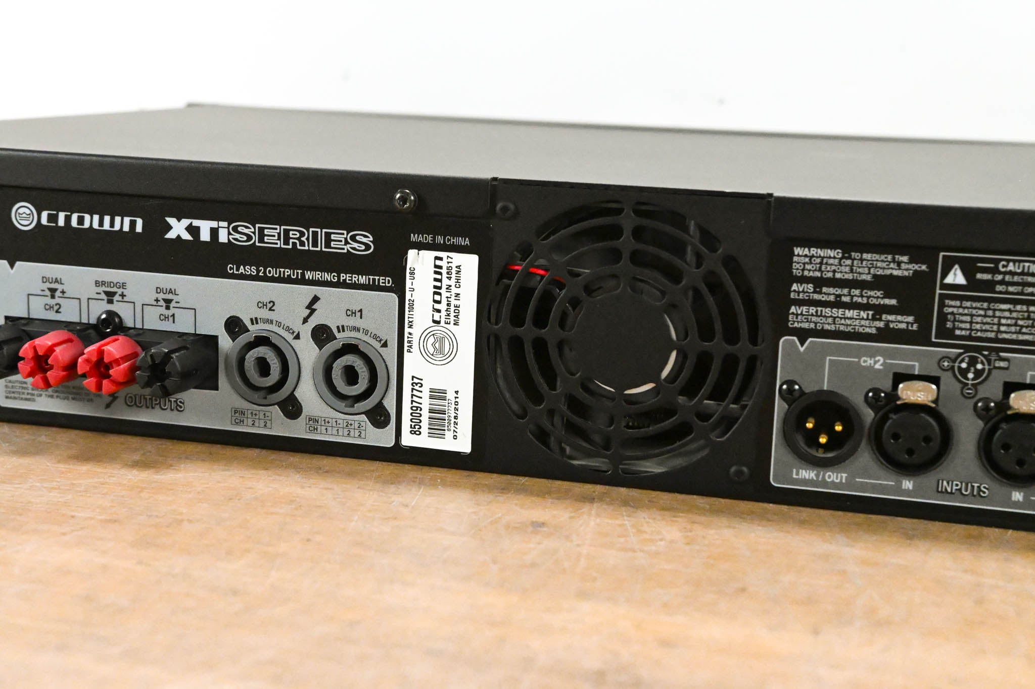 Crown XTi 1002 2-Channel 500W Power Amplifier