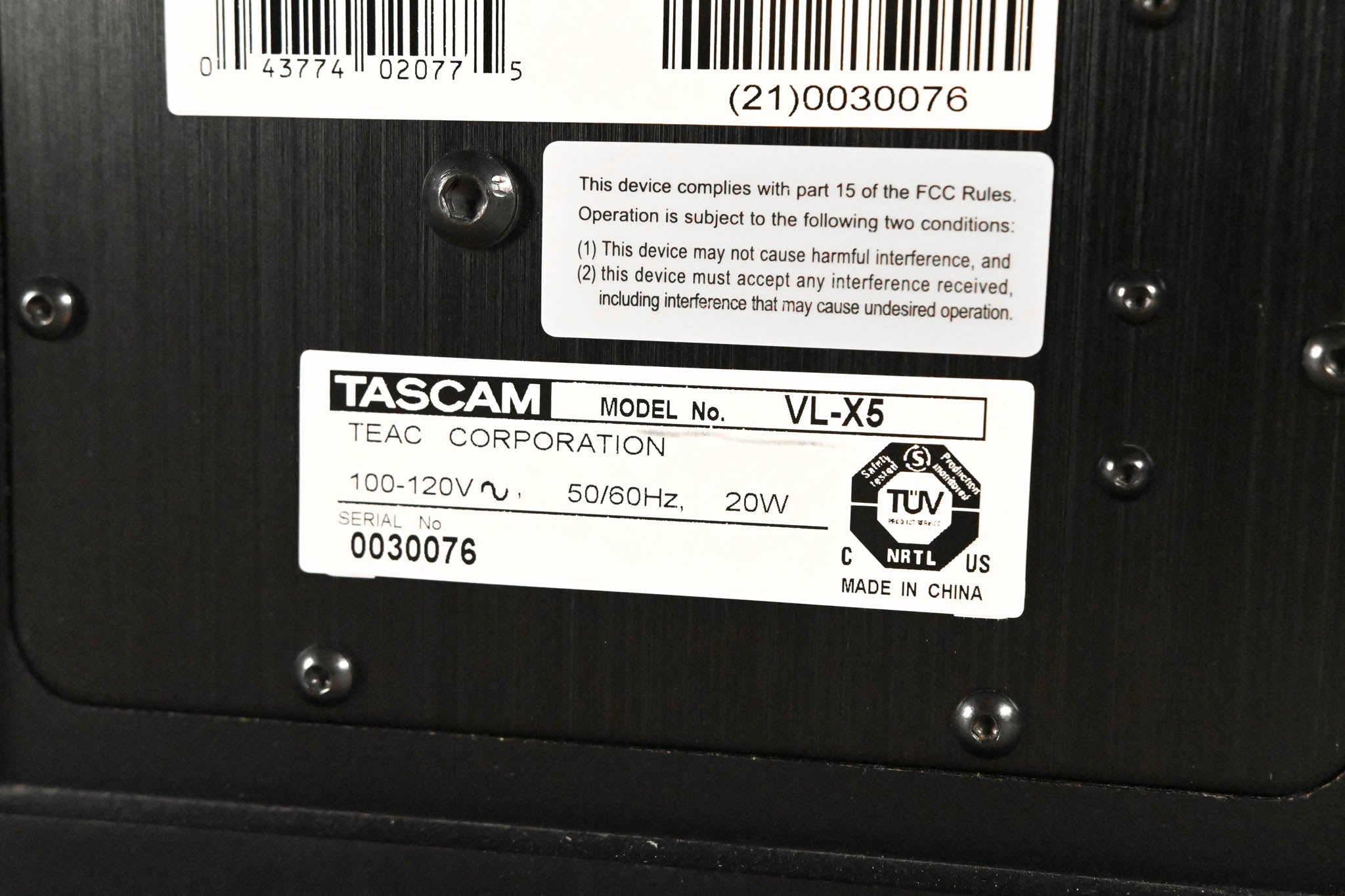 TASCAM VL-X5 Bi-Amplified Nearfield Studio Monitor (PAIR)