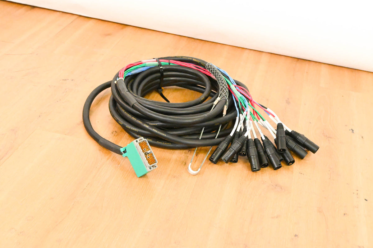 EWI 16-Channel EDAC to 16 XLRM Audio Snake Cable - 50'