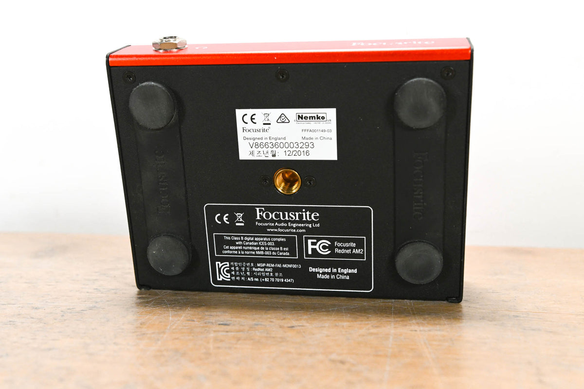 Focusrite RedNet AM2 Dante Stereo Headphone Amplifier (NO POWER SUPPLY)