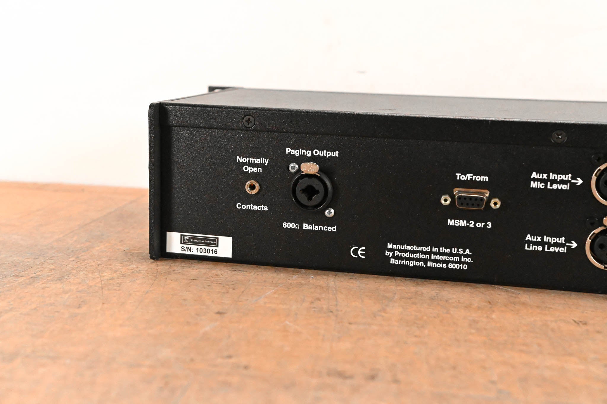 Production Intercom MS-200 2-Channel Master Station (NO POWER SUPPLY)
