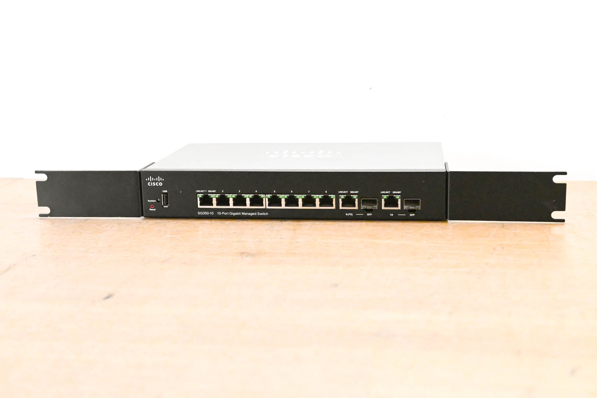 Cisco SG350-10 10-Port Gigabit Managed Switch (NO POWER SUPPLY)
