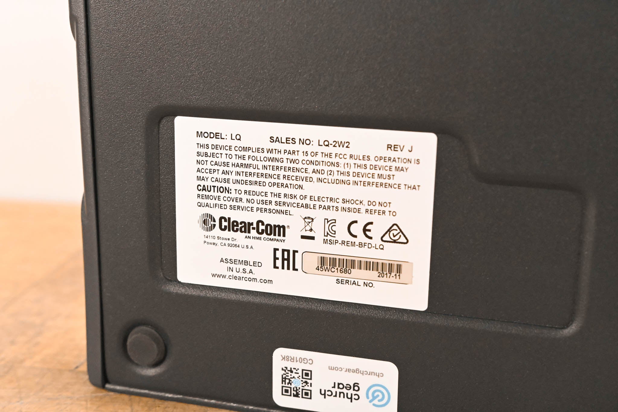 Clear-Com LQ-2W2 Compact 2-Port Partyline IP Interface (NO POWER SUPPLY)