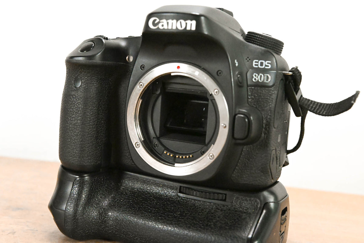 Canon EOS 80D DSLR Camera Body w/ Battery Grip