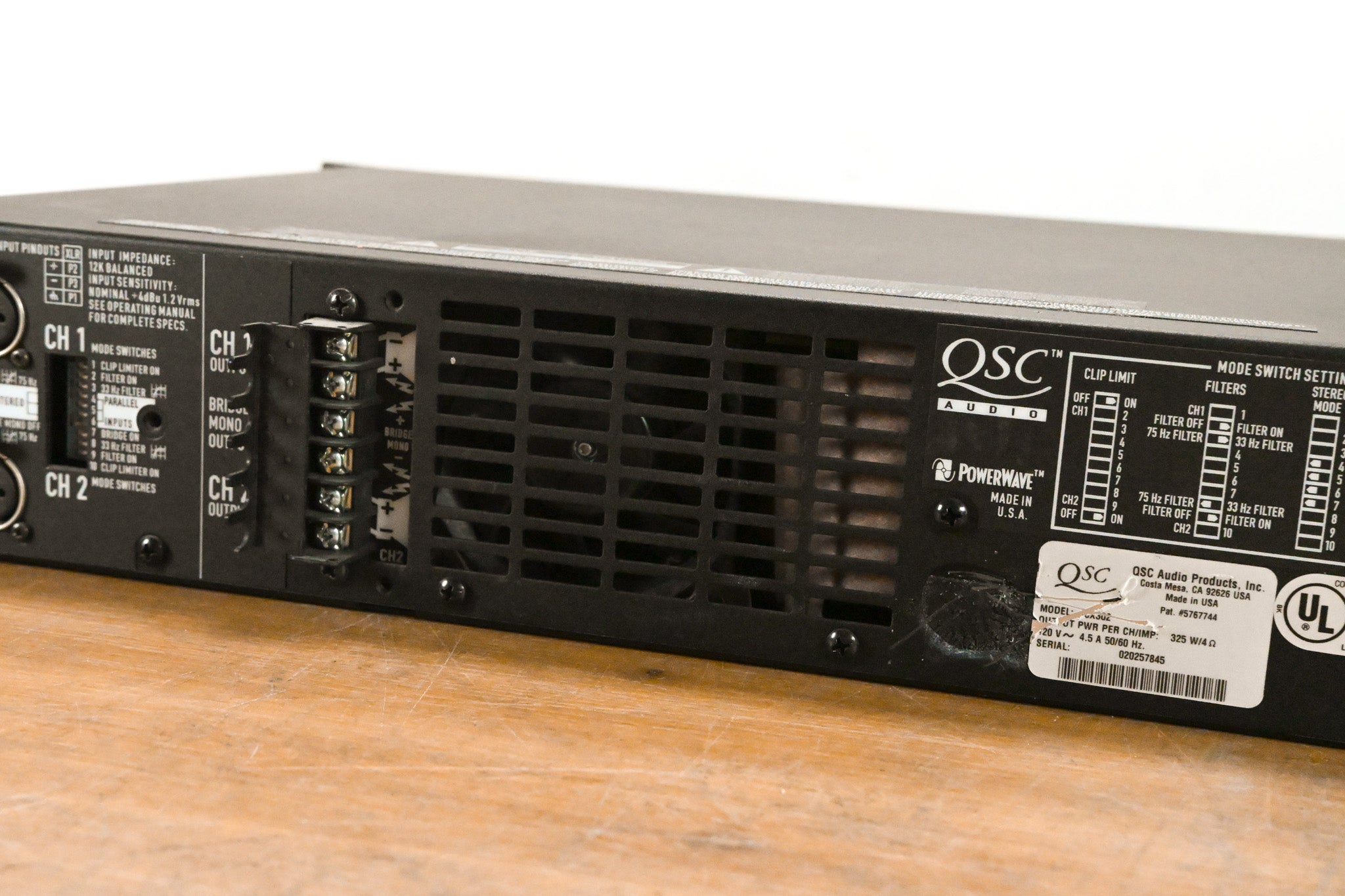 QSC CX302 2-Channel Power Amplifier