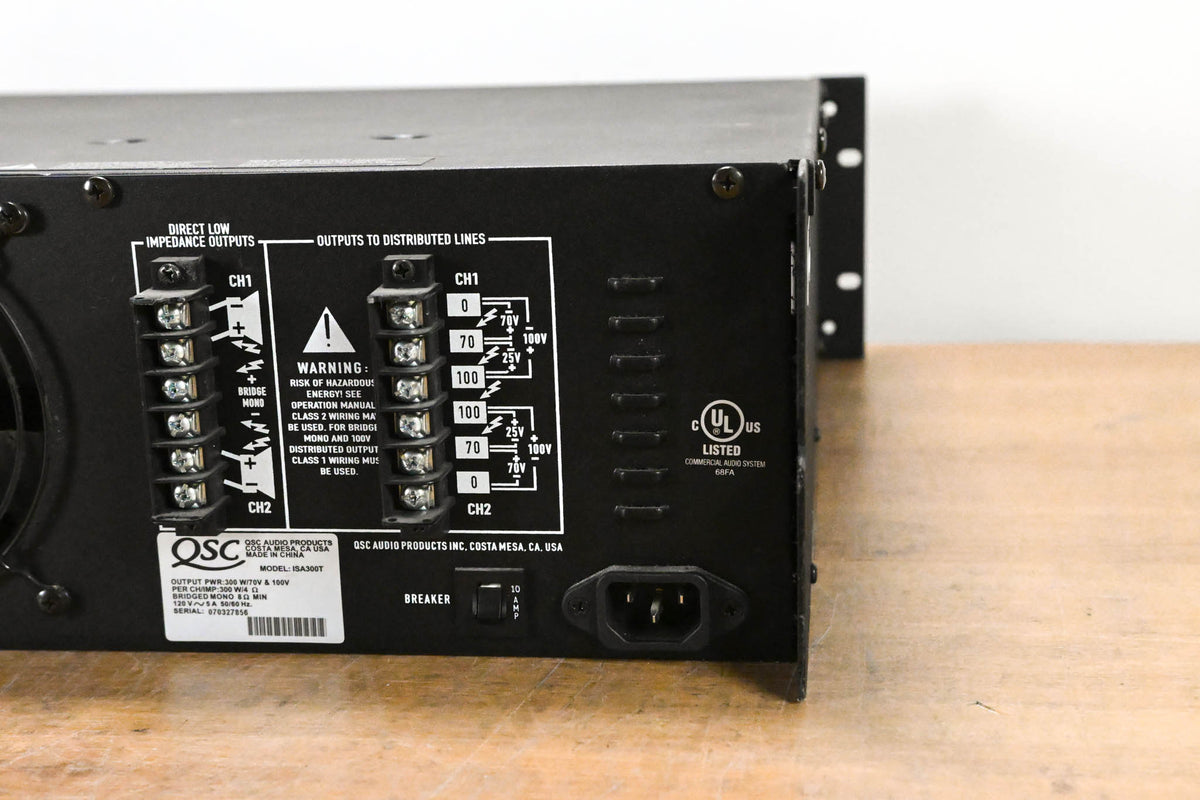 QSC ISA300T 2-Channel Power Amplifier