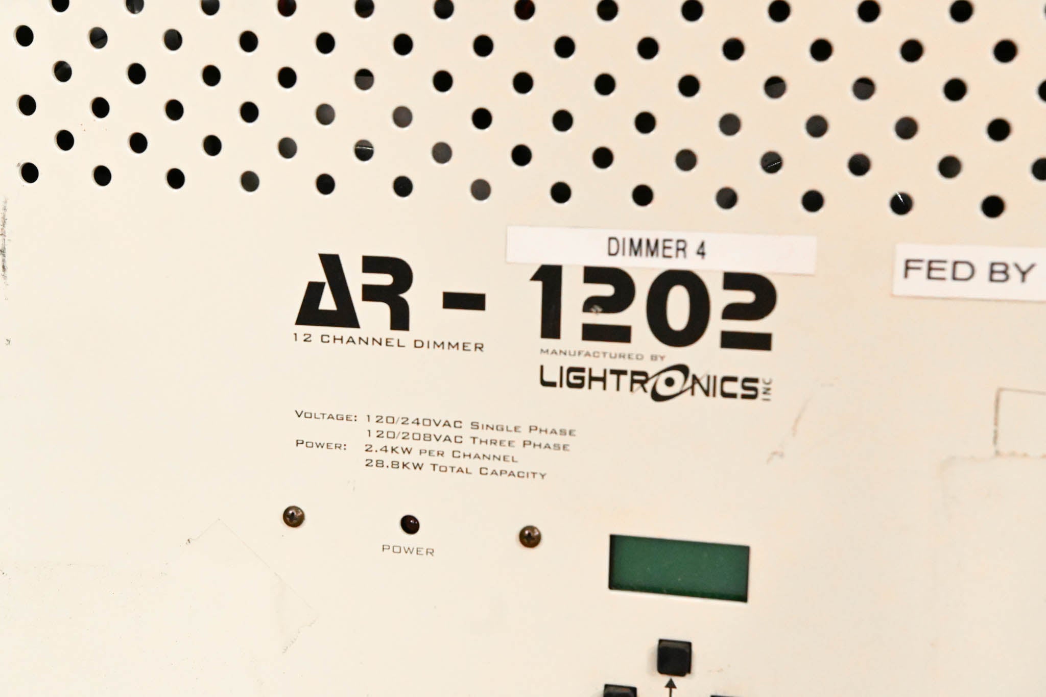 Lightronics AR-1202 12-Channel DMX Wall Mount Dimming System