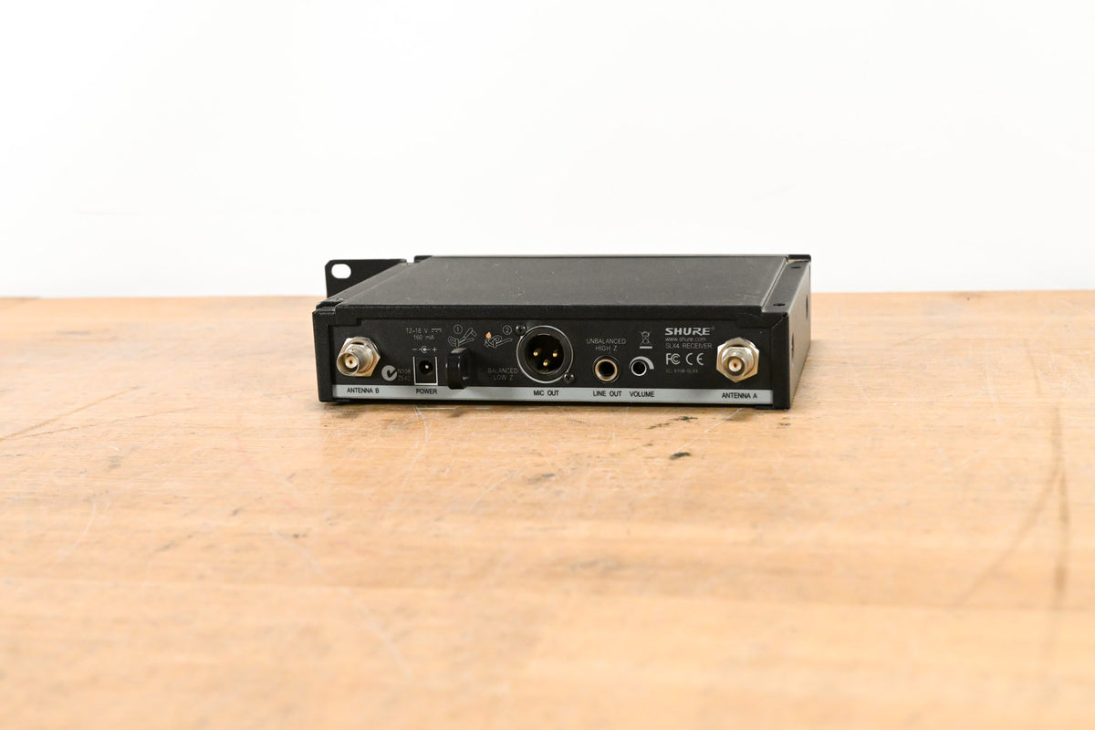 Shure SLX4 Wireless Receiver - H5 Band: 518-542 MHz (NO POWER SUPPLY)