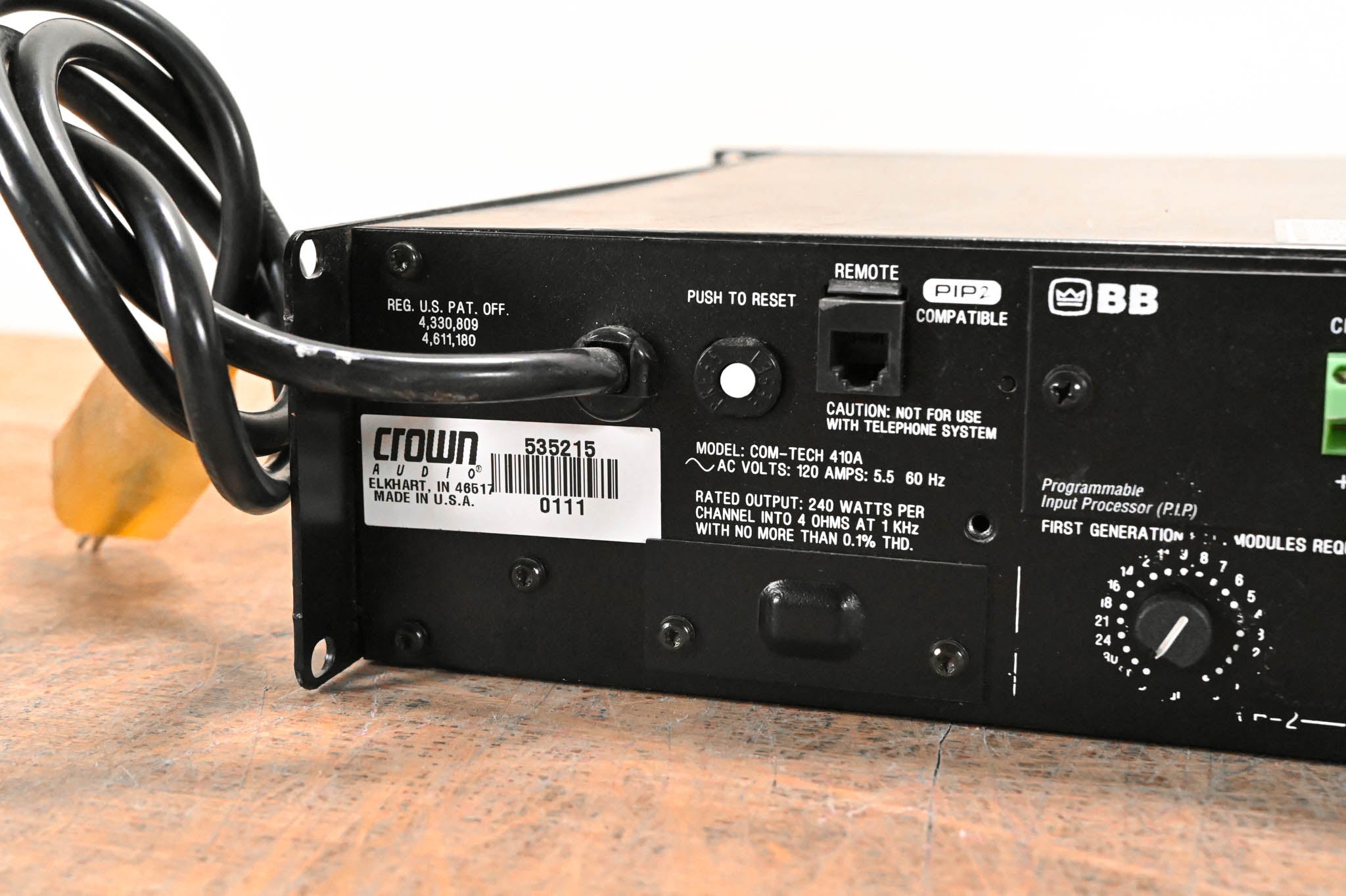 Crown Com-Tech 410 2-Channel Power Amplifier