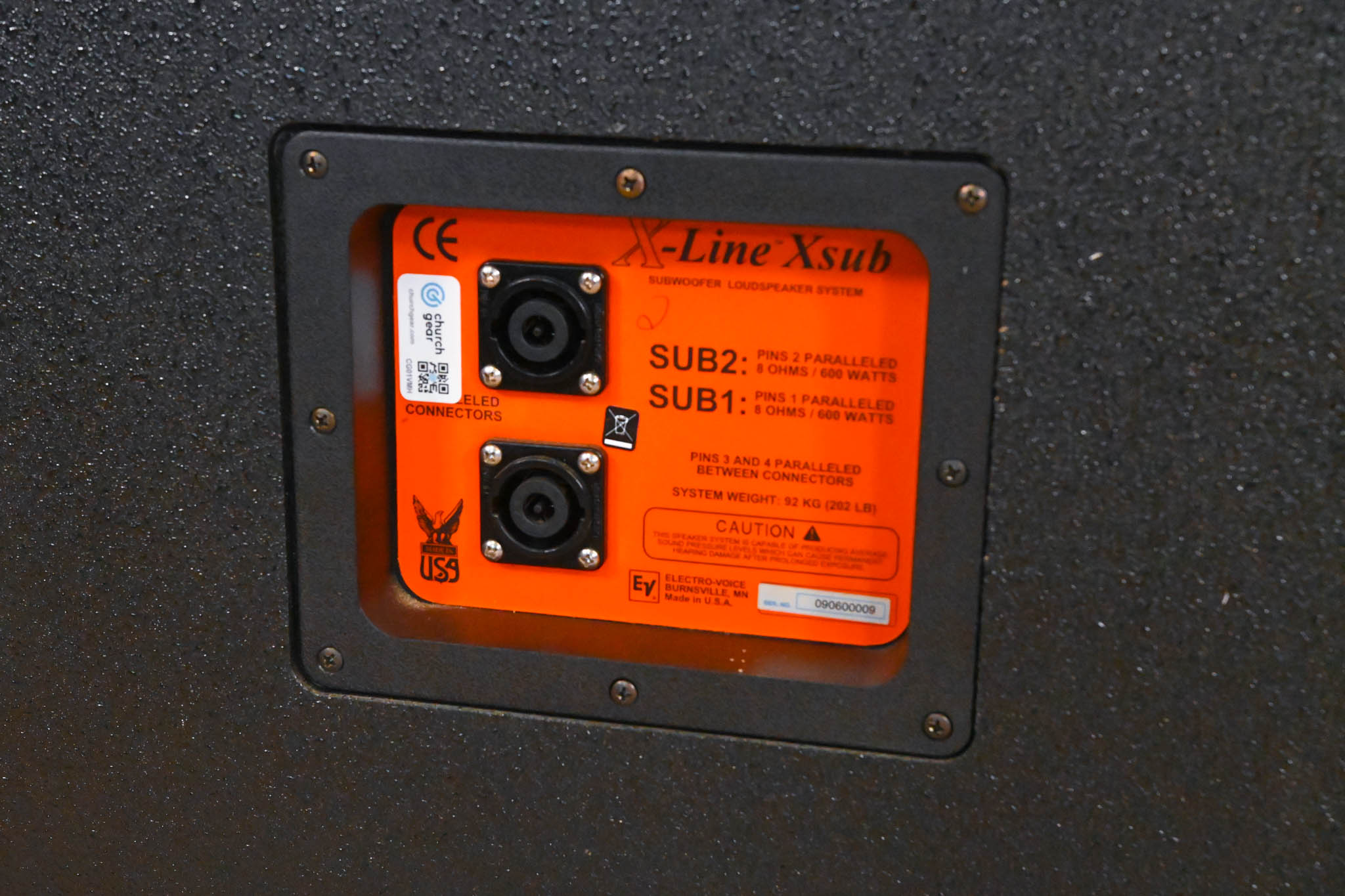 Electro-Voice (EV) Xsub Dual 18" 1200W Subwoofer