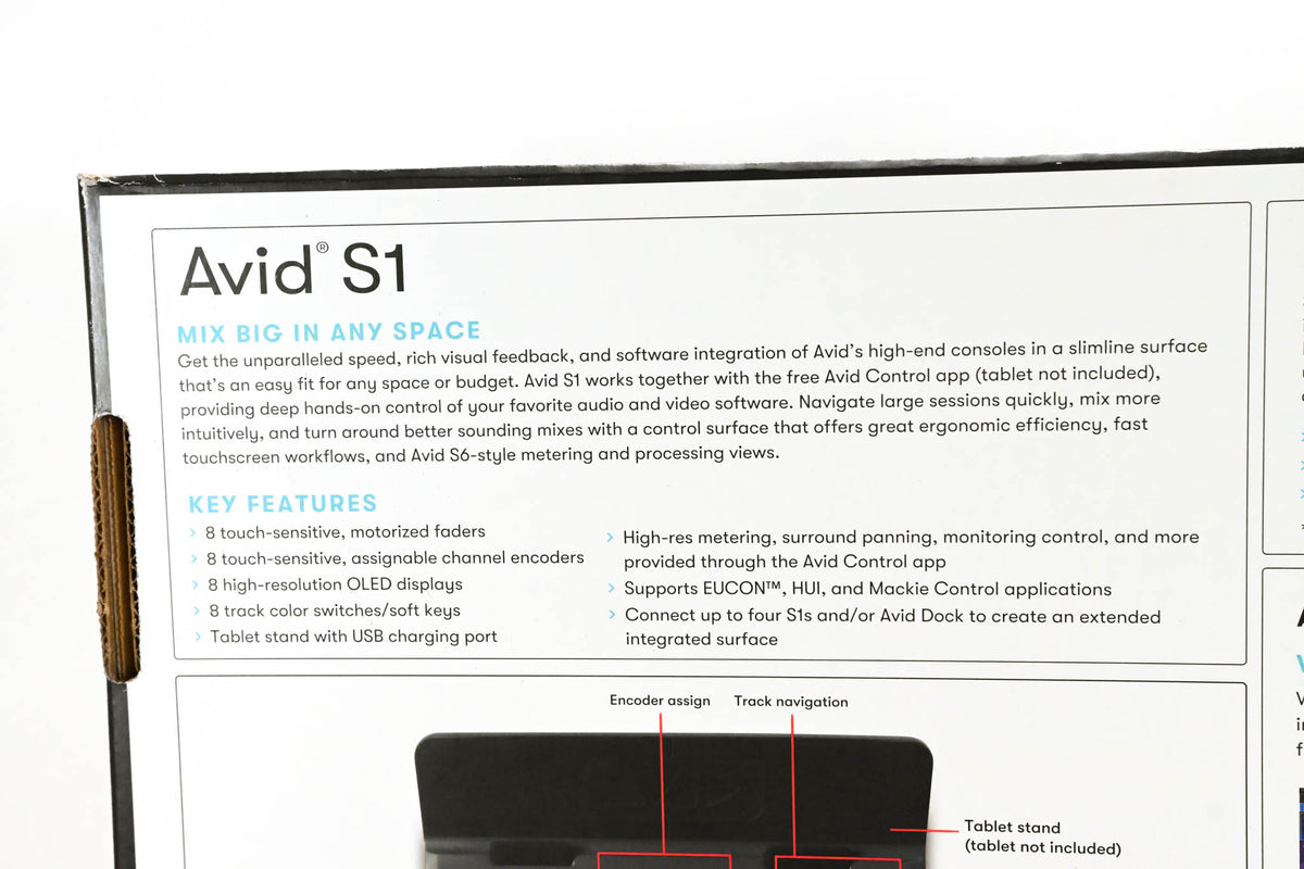 AVID S1 EUCON Compact Control Surface