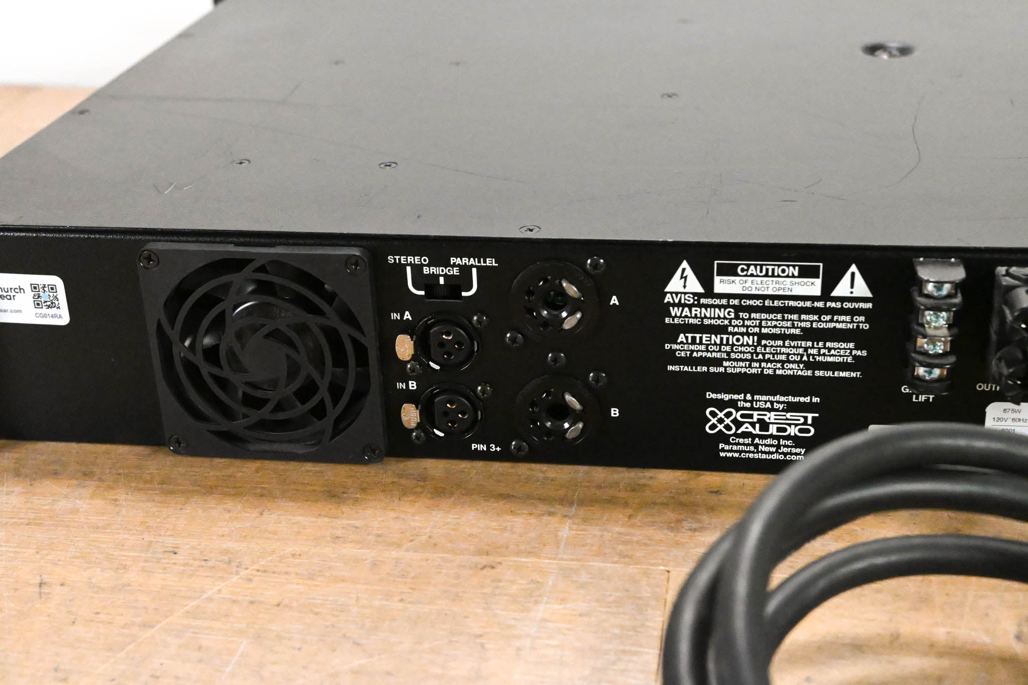Crest Audio 6001 2-Channel Power Amplifier