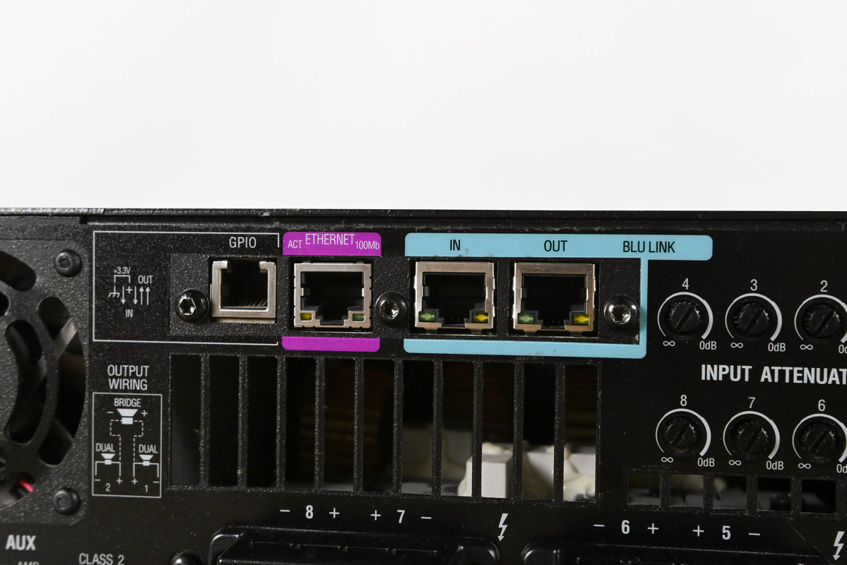 Crown DCi 8|300N 8-Channel, 300W @ 4 ohms Power Amplifier w/ BLU link