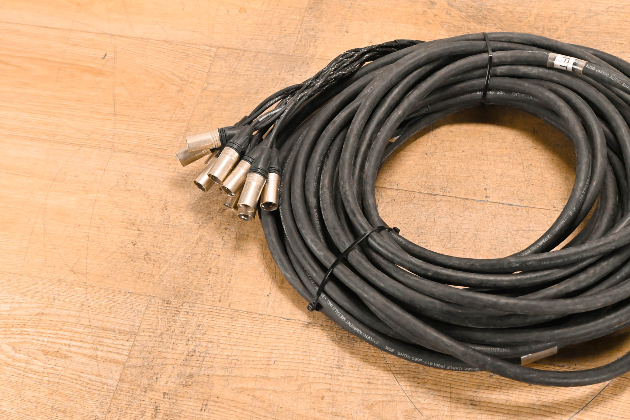 Unbranded 37-Pin CPC Female Connector to (12x)XLRM Cable - 75ft
