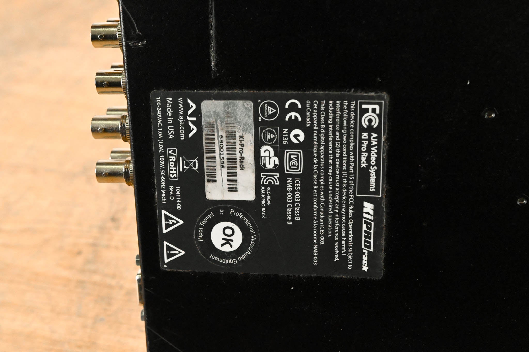 AJA Ki Pro Rack File-Based 1RU Video Recorder and Player