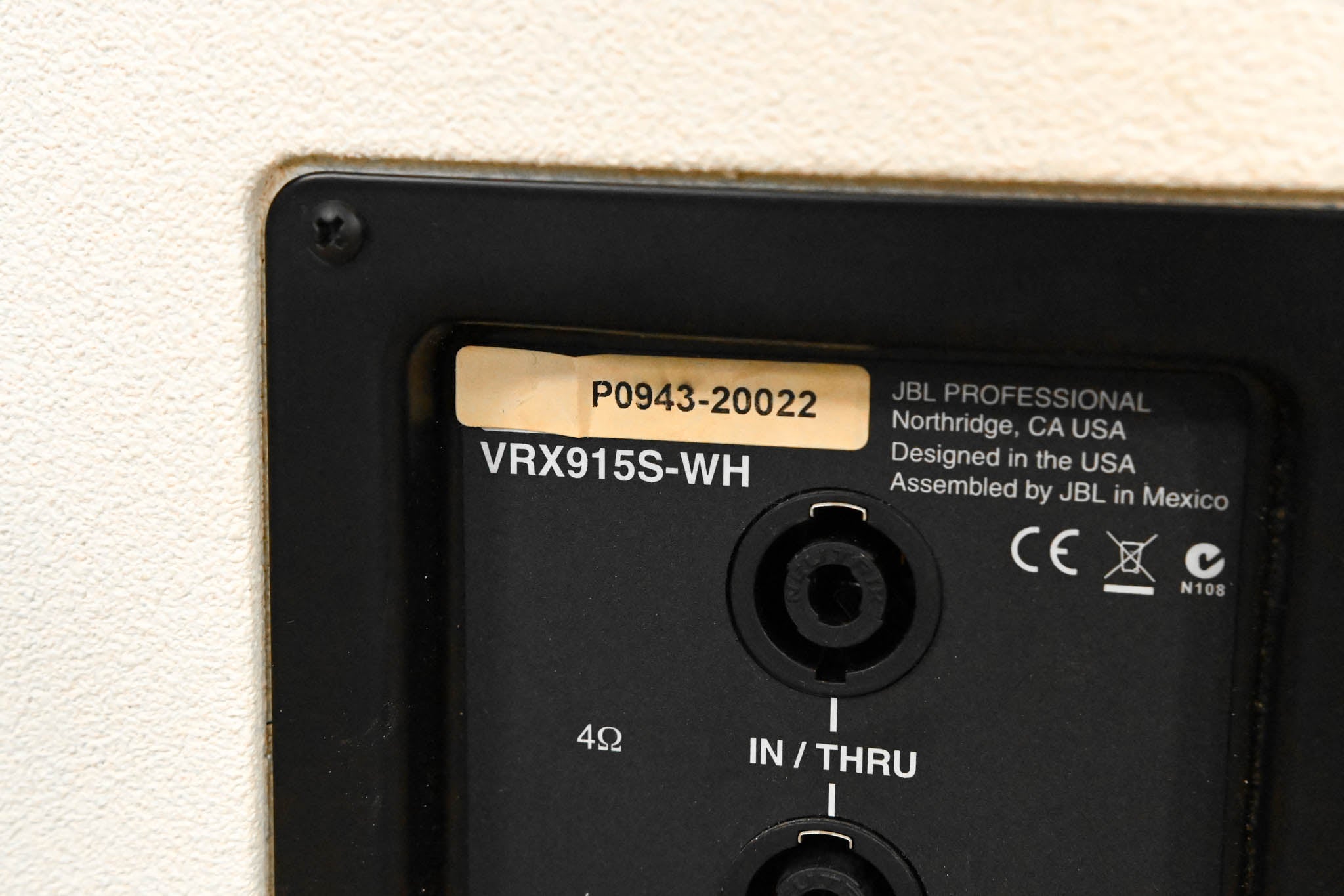 JBL VRX915S-WH 15" Bass Reflex Subwoofer