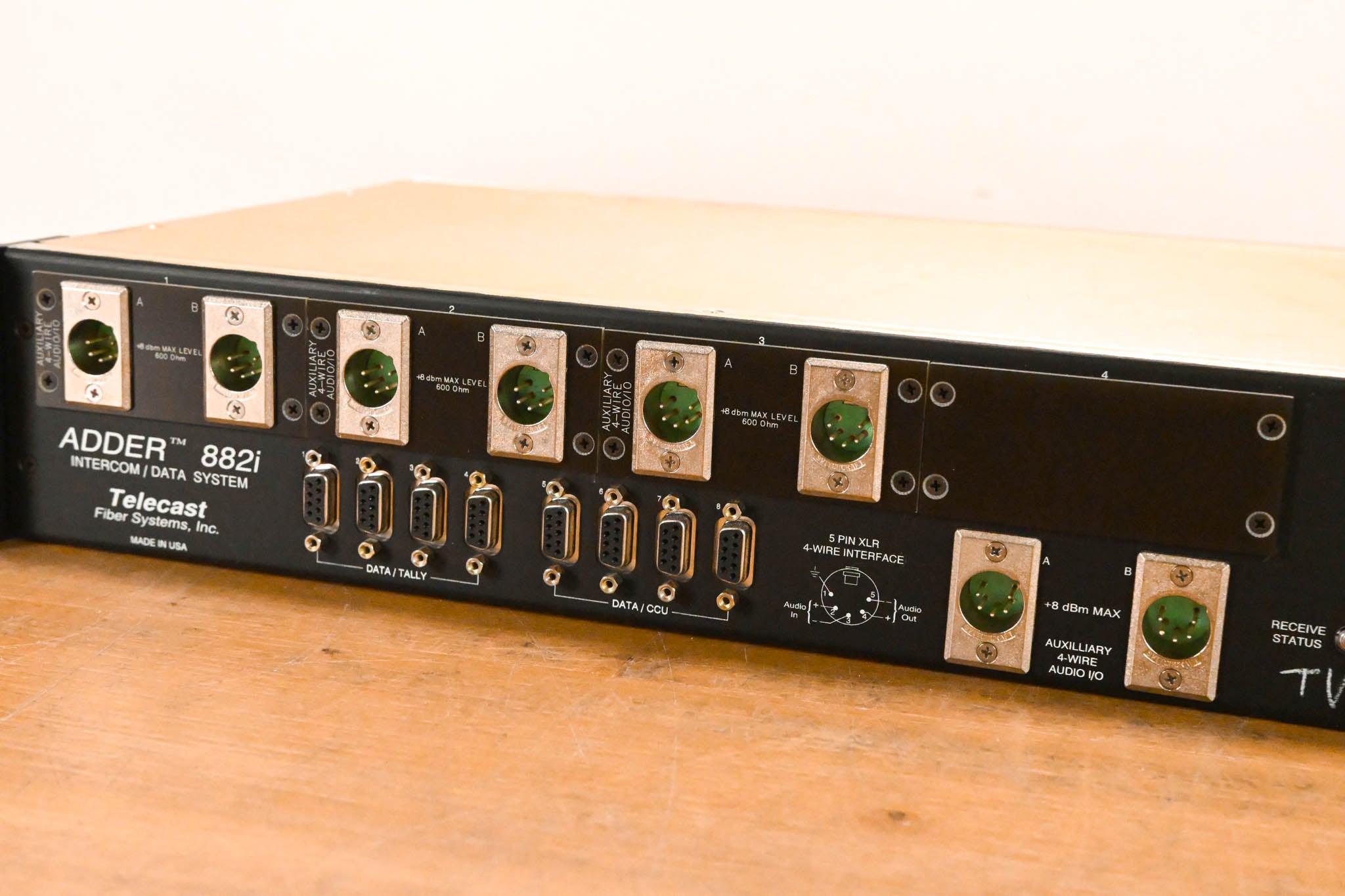 Telecast Fiber Systems Adder 882i Fiber Intercom Data System (NO PSU)