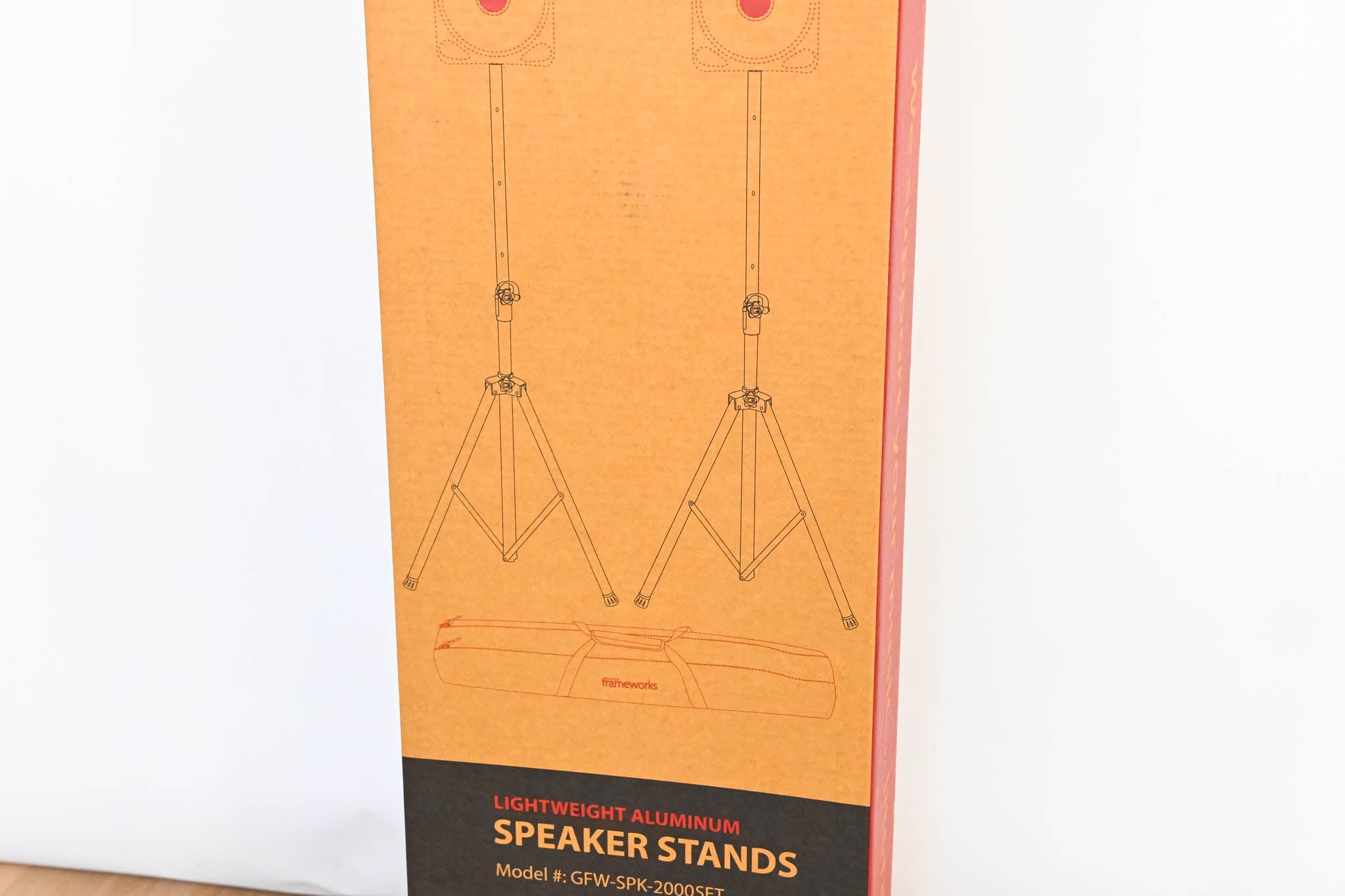 Gator Frameworks GFW-SPK-2000SET Aluminum Speaker Stand Pair with Bag