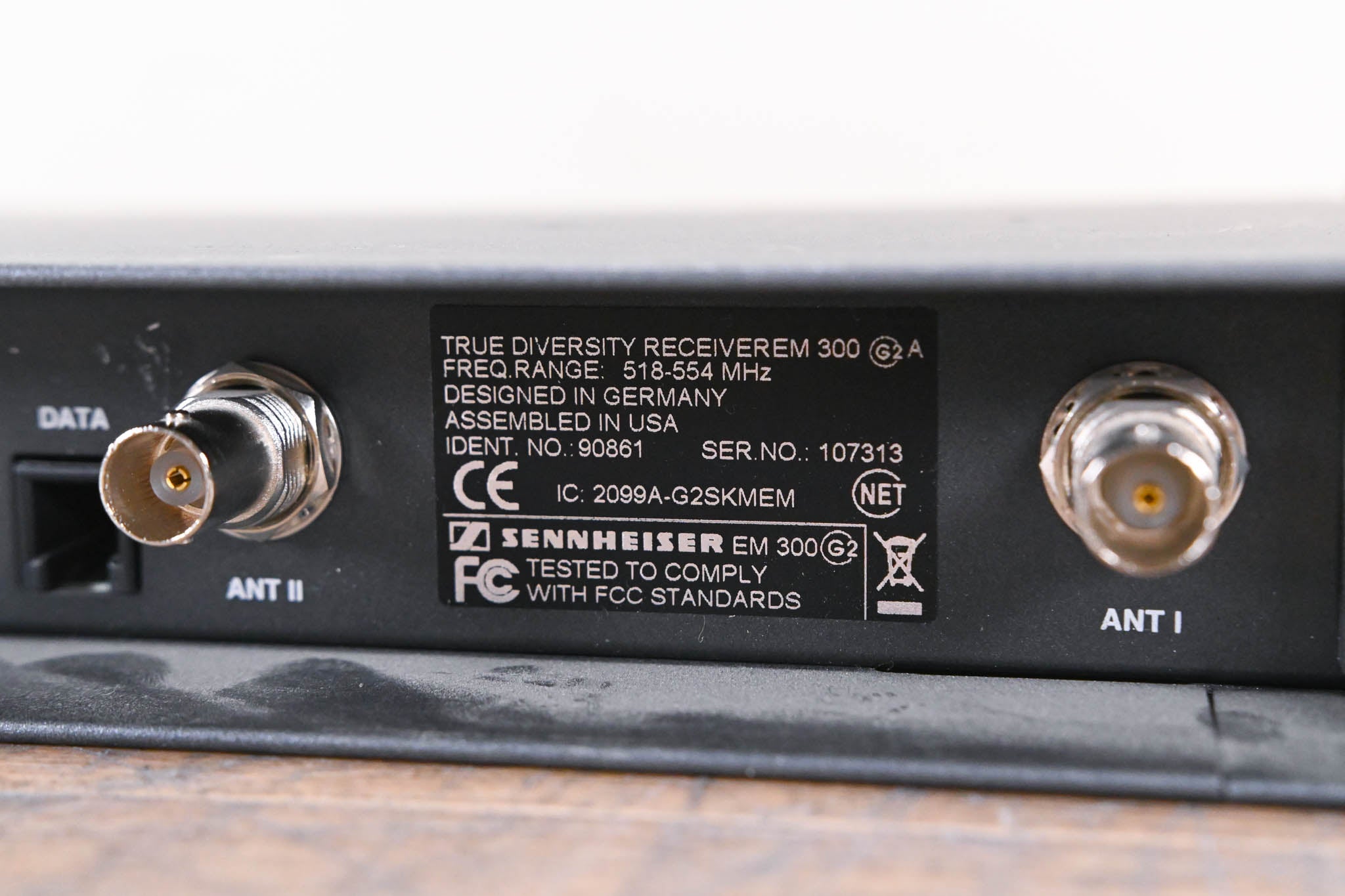 Sennheiser EM 300 G2 Wireless Receiver - 518-554 MHz (NO POWER SUPPLY)