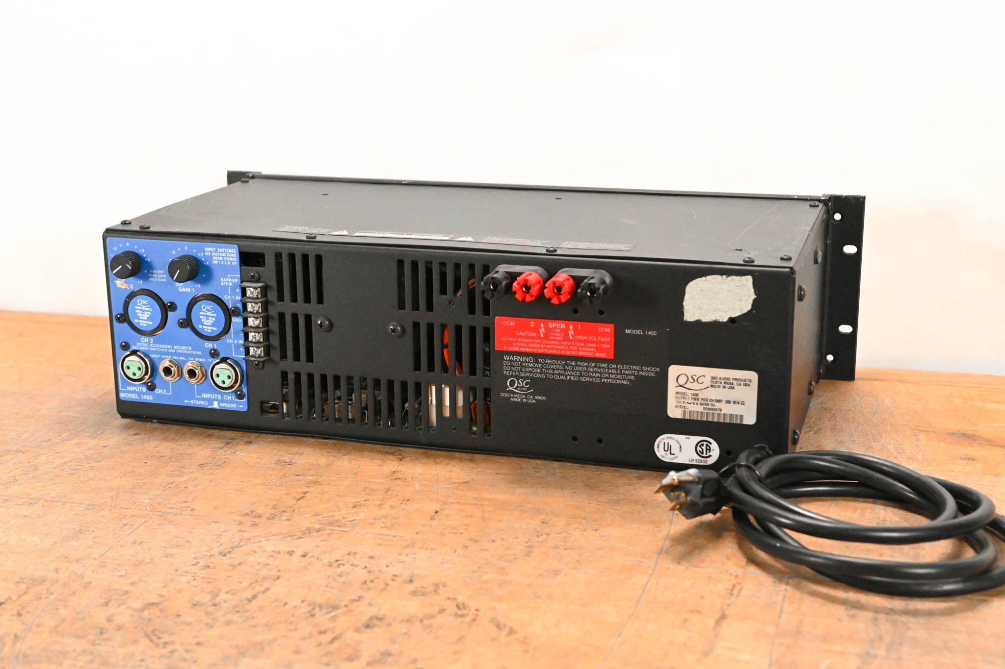 QSC Model 1400 2-Channel Power Amplifier
