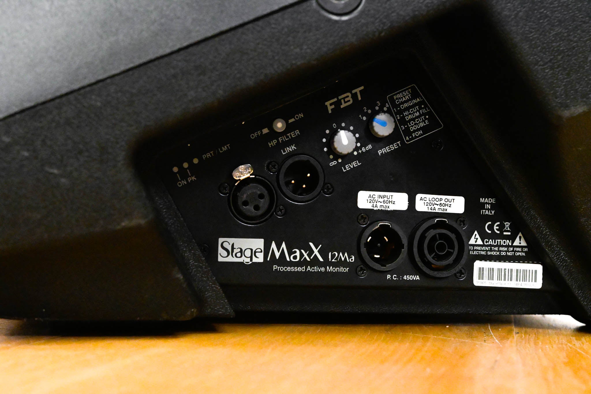 FBT StageMaxX 12Ma Processed Active Reinforcement Monitor