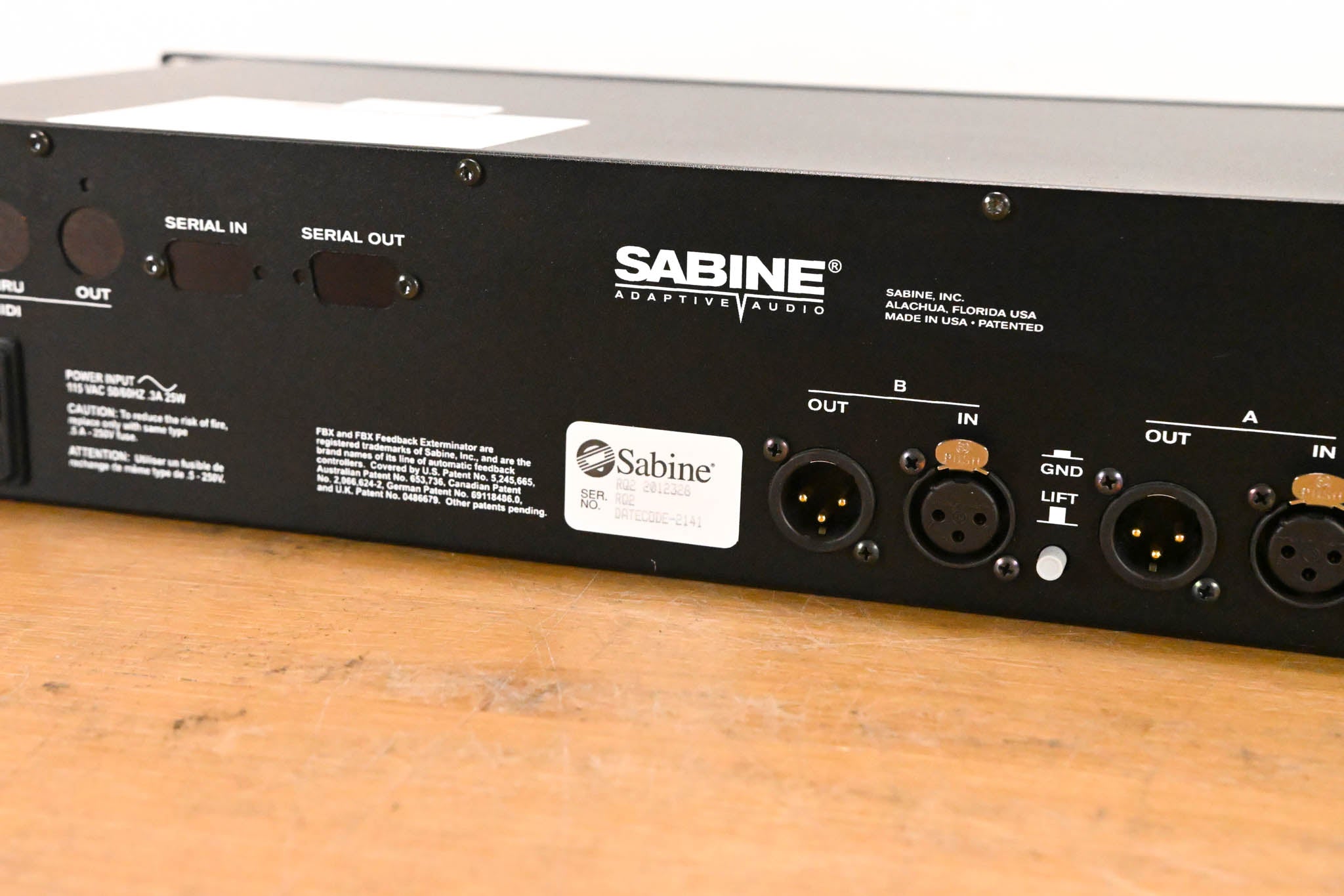 Sabine Real-Q2 Real-Time Adaptive Equalizer