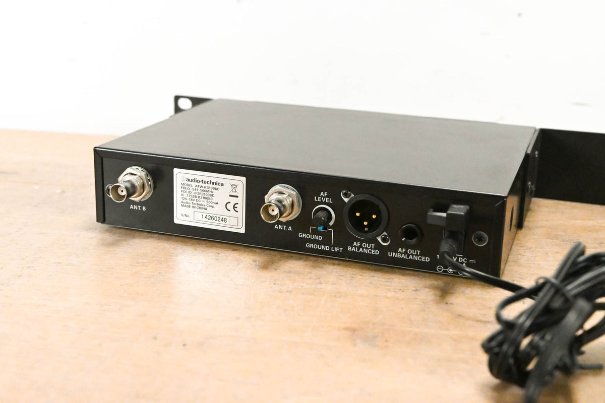 Audio-Technica ATW-R3100bC Receiver w/ ATW-T310bC Bodypack: 541-566 MHz