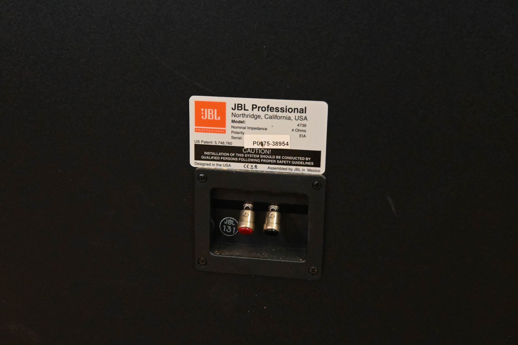 JBL 4739 Dual 15″ Passive Cinema Subwoofer