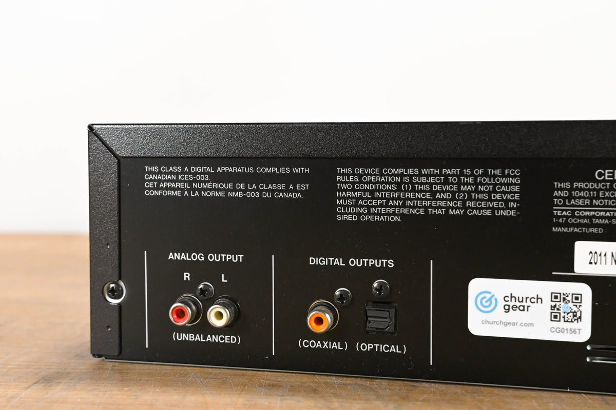 TASCAM CD-200i Rackmountable CD Player with iPod Dock