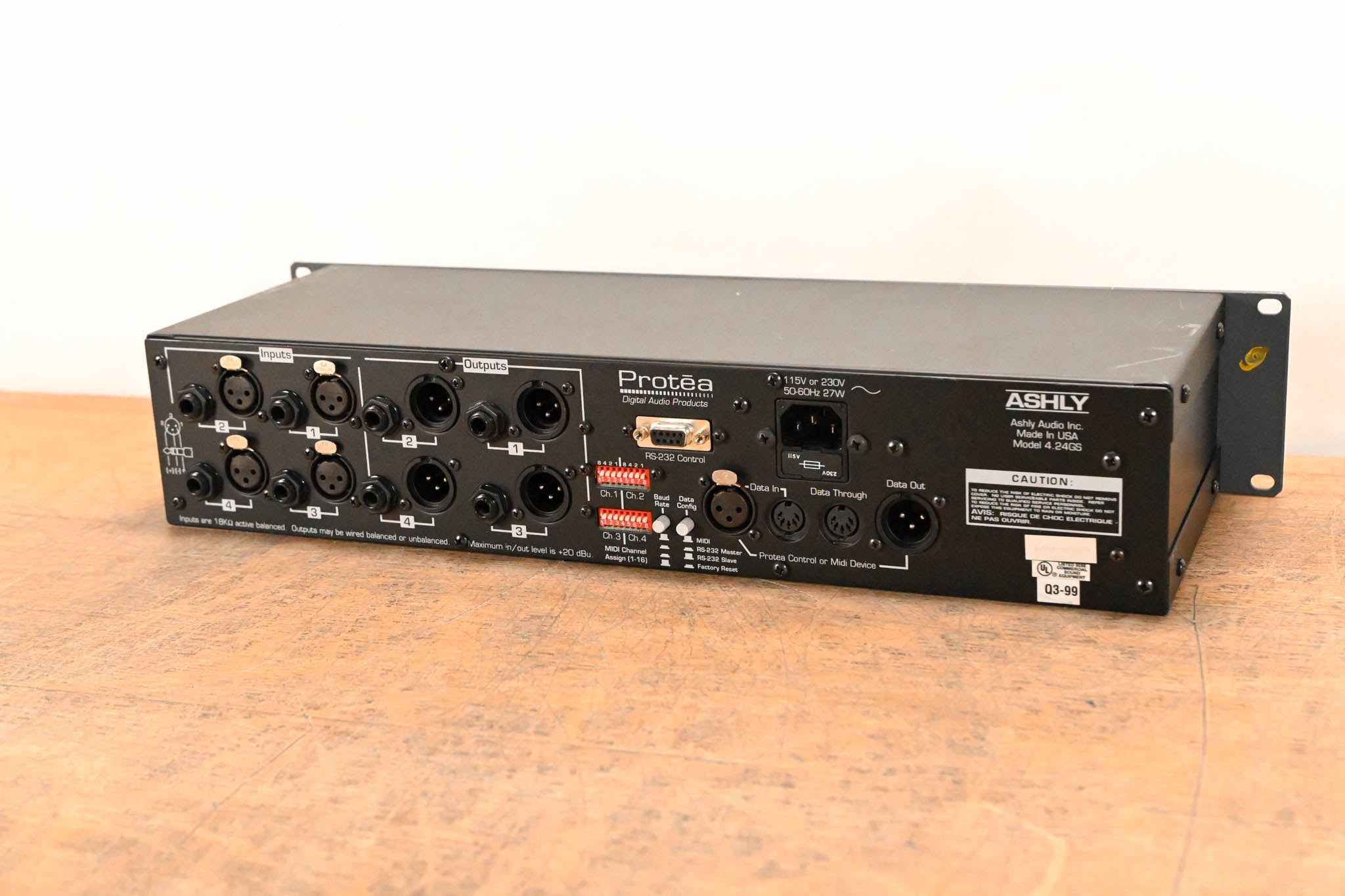 Ashly Protea 4.24GS Four-Channel Digital Graphic Equalizer Slave