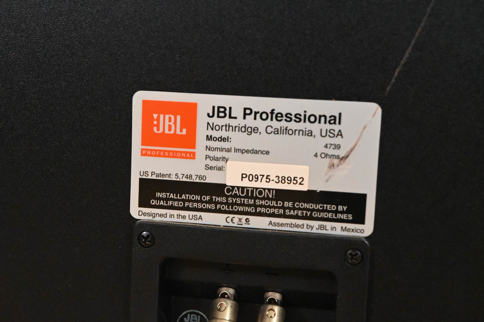 JBL 4739 Dual 15″ Passive Cinema Subwoofer