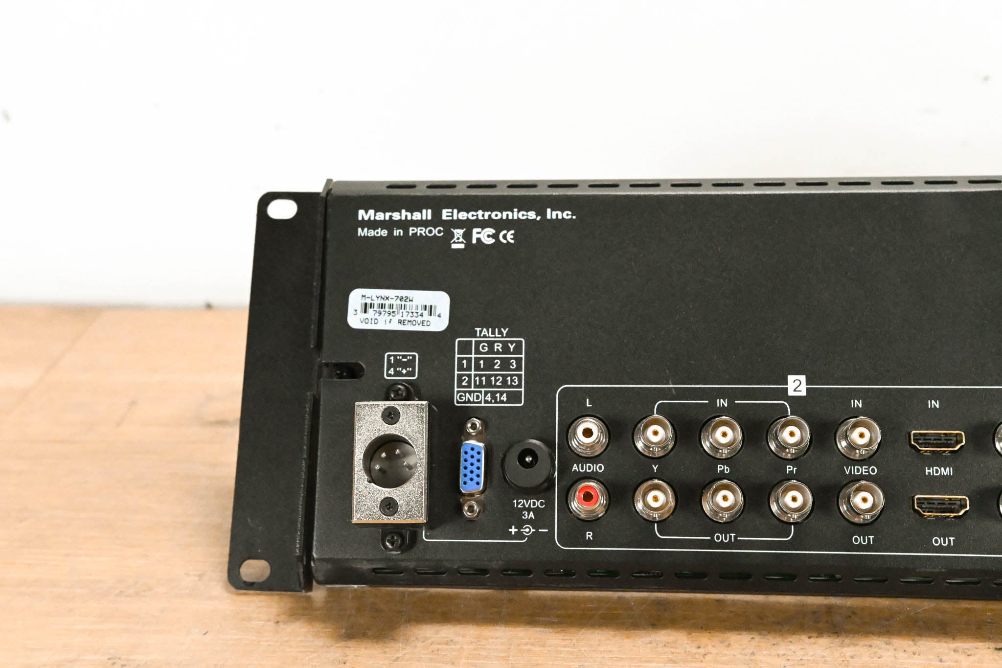 Marshall M-LYNX-702W Dual 7" Rackmount LCD Display (NO POWER SUPPLY)