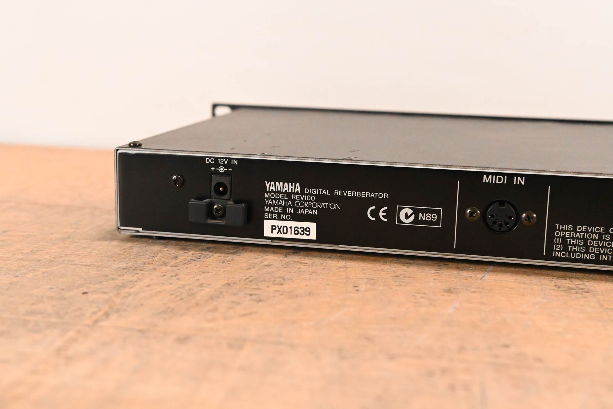 Yamaha REV100 Digital Reverberator (NO POWER SUPPLY)