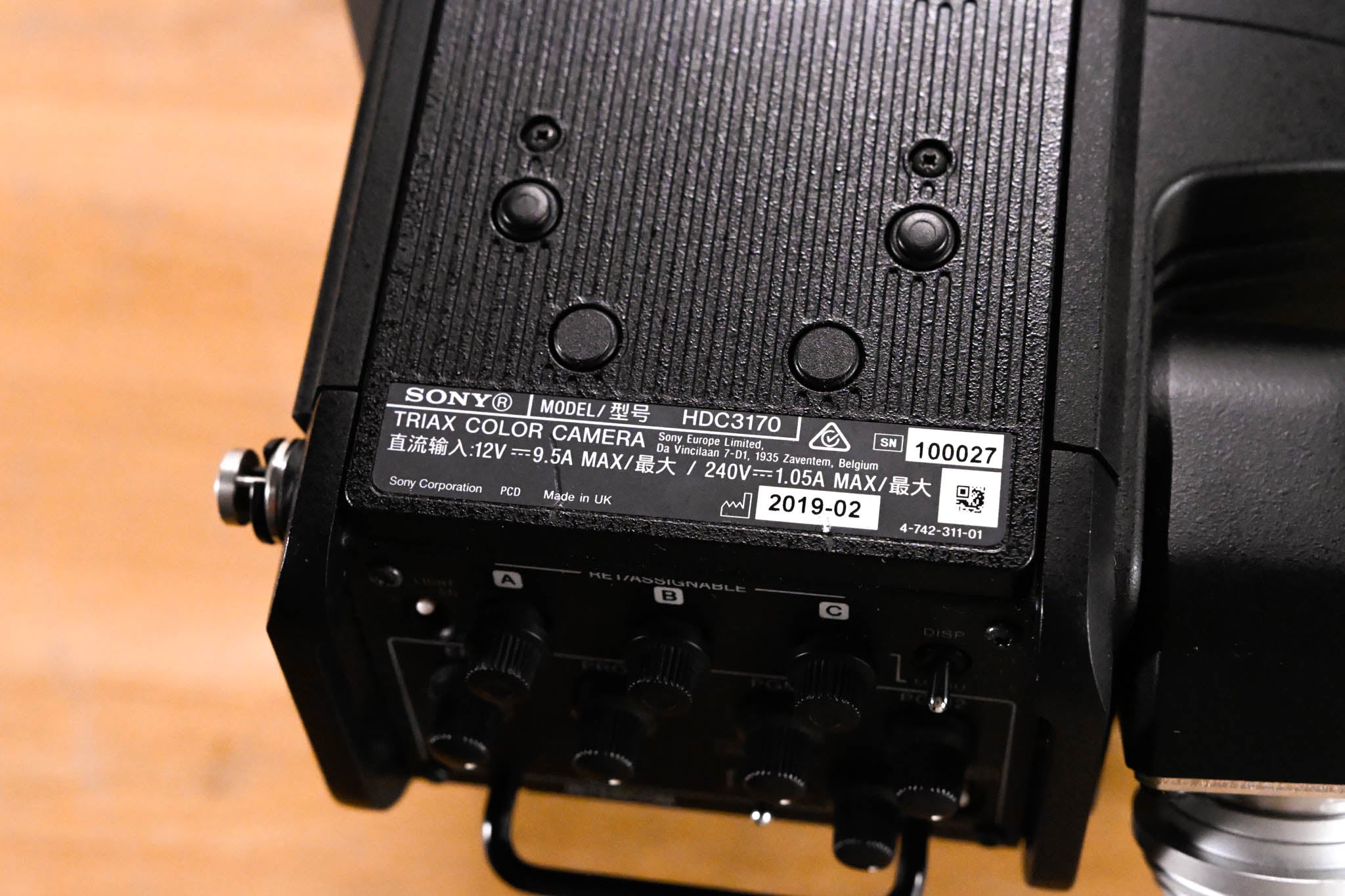 Sony HDC-3170 2/3" 3-CMOS HD Digital Triax System Camera